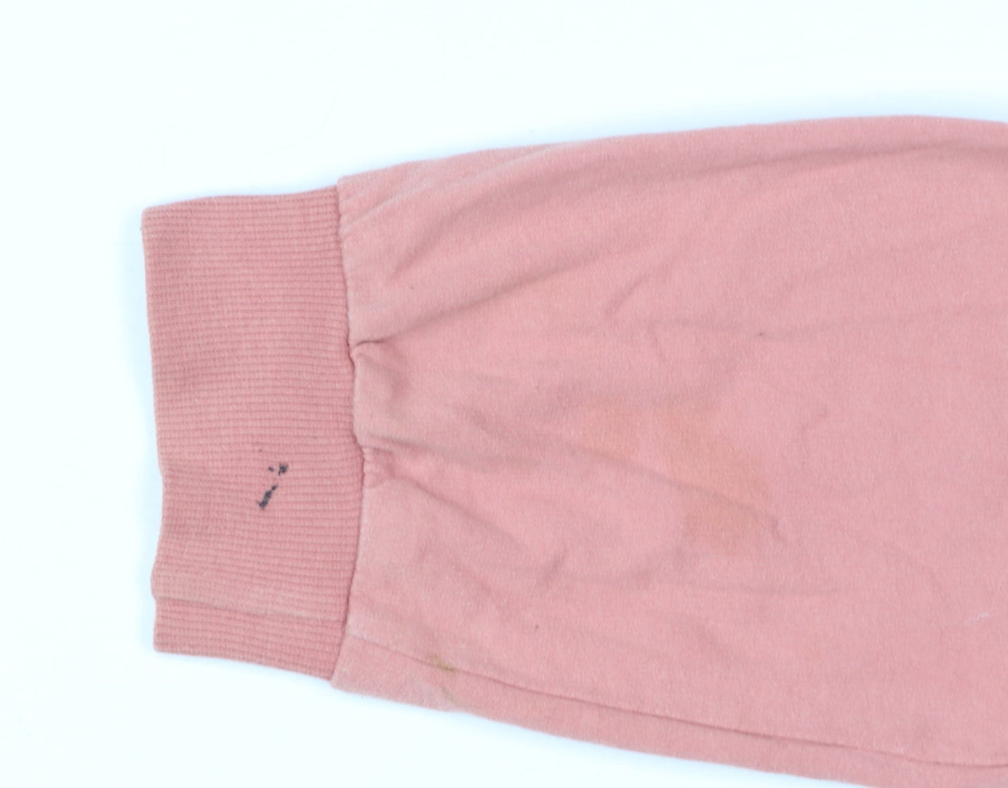 H&M Divided Women Pink Crop Pullover Sweatshirt L - Girl Clique Graphic