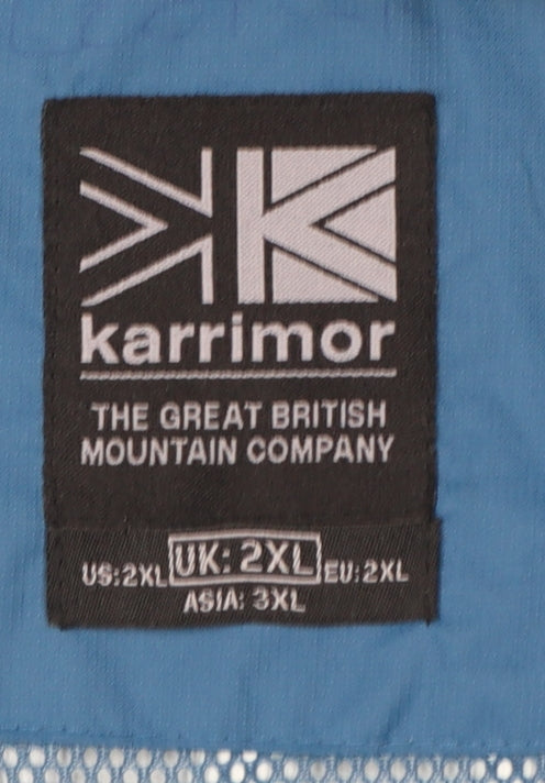 Karrimor Men's Blue 2XL Windbreaker Hooded Lightweight Jacket