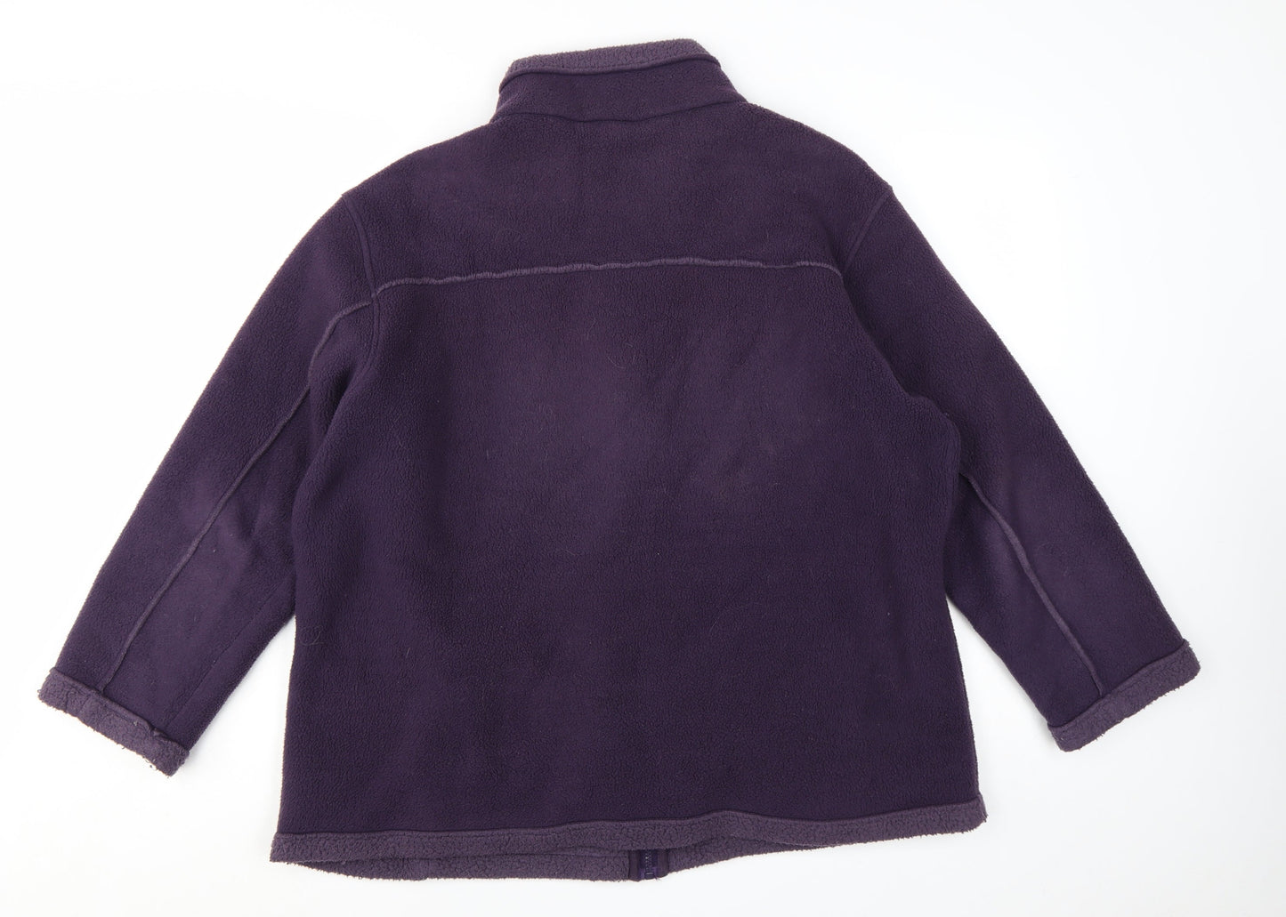Marks and Spencer Women’s Purple Fleece Zip Jacket UK 22
