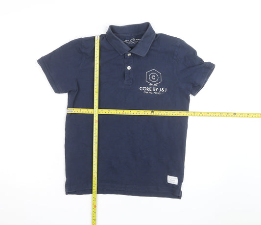 Jack & Jones Men's Blue Polo Shirt Size M Casual Classic Fit