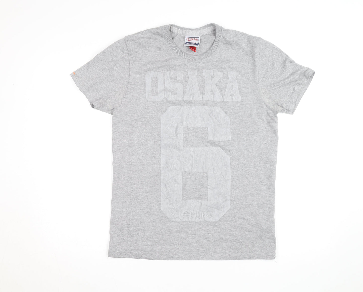 Superdry Men's Grey Osaka 6 Graphic T-Shirt - Medium