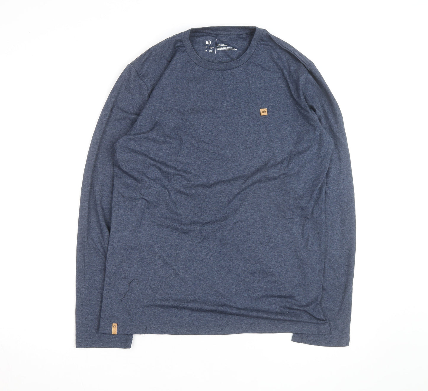 Tentree Men's Blue Long Sleeve Treeblend Crew Neck Top Size M