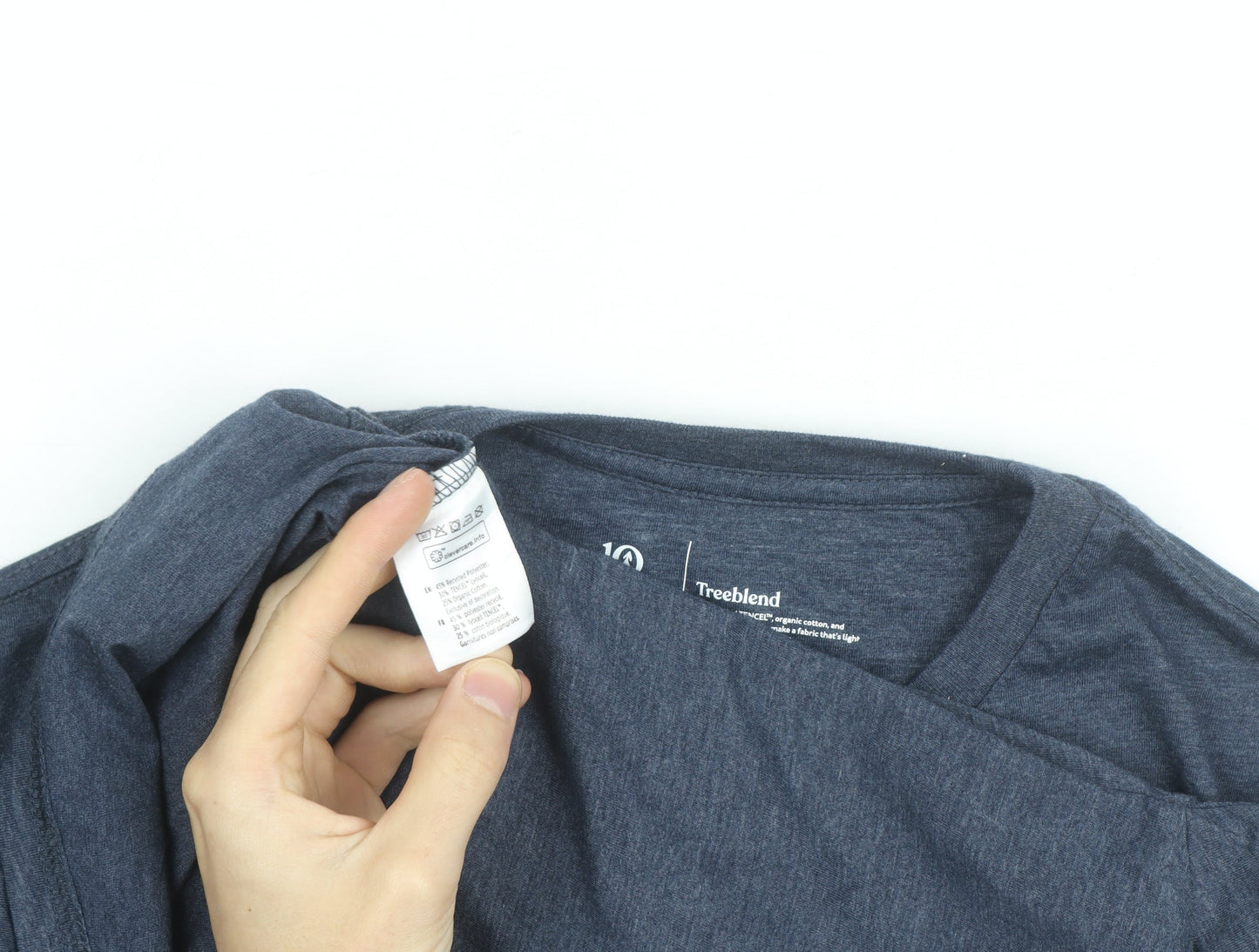 Tentree Men's Blue Long Sleeve Treeblend Crew Neck Top Size M