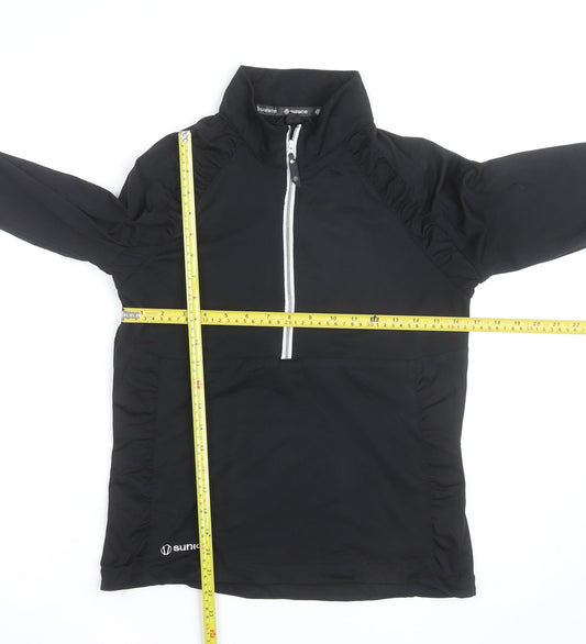Sunice Men's Black M Softshell 1/2 Zip Lightweight Active Jacket