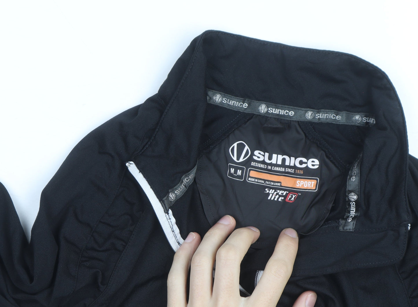 Sunice Men's Black M Softshell 1/2 Zip Lightweight Active Jacket