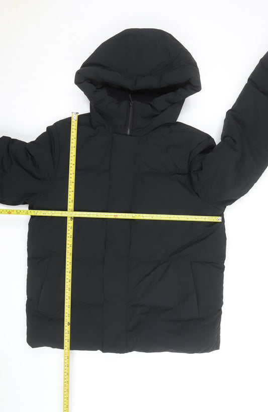 Marks and Spencer Men’s Black M Puffer Hooded Winter Jacket