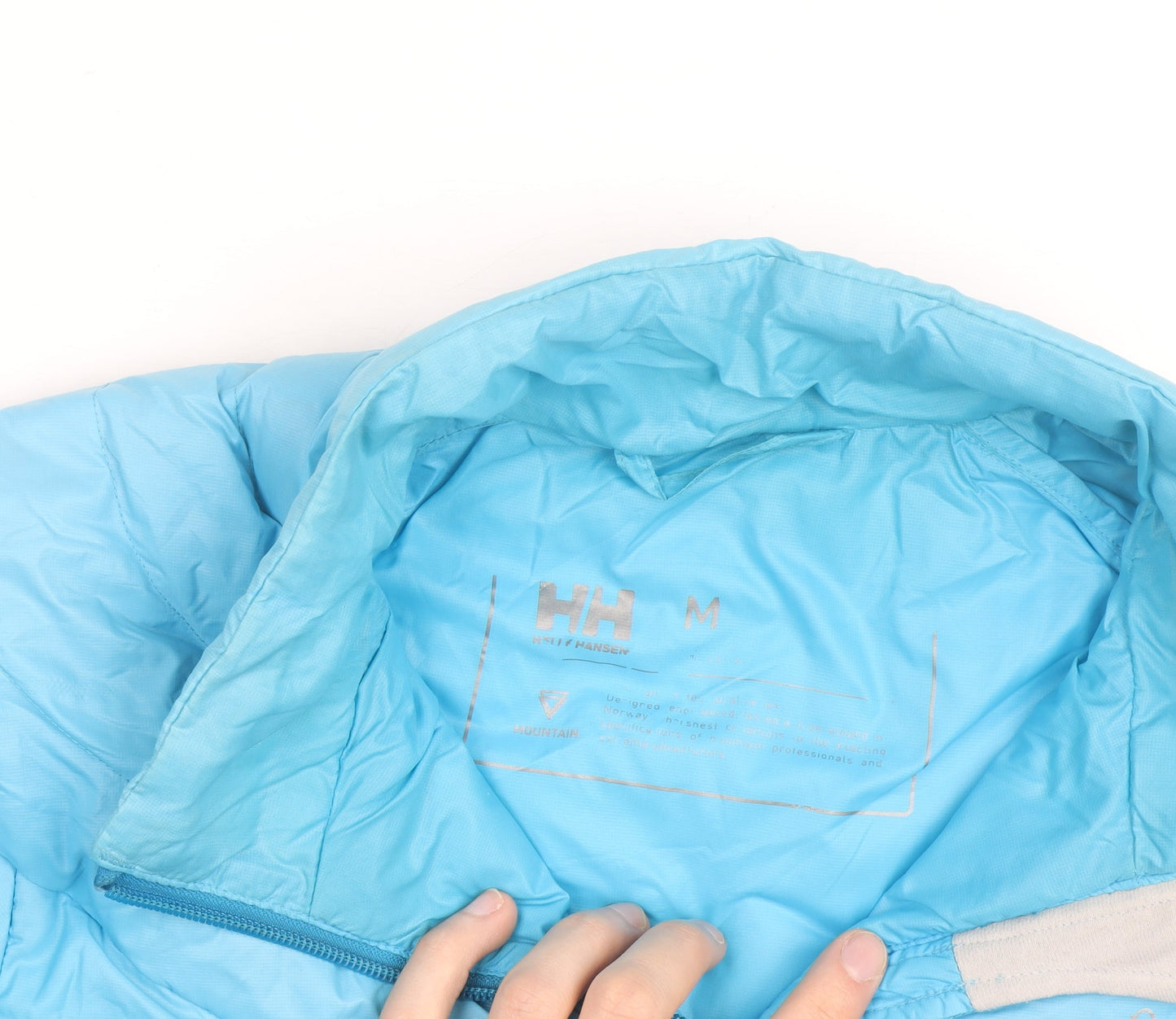 Helly Hansen Men's Blue Puffer Jacket M Lightweight Insulated