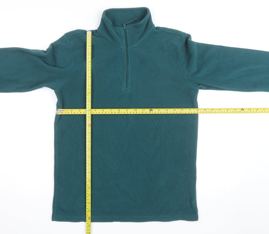Mountain Warehouse Men’s Green XS Fleece 1/4 Zip Pullover Sweatshirt