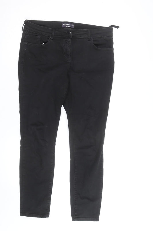 Marks and Spencer Women’s Black Sculpt & Lift Skinny Jeans Size 14