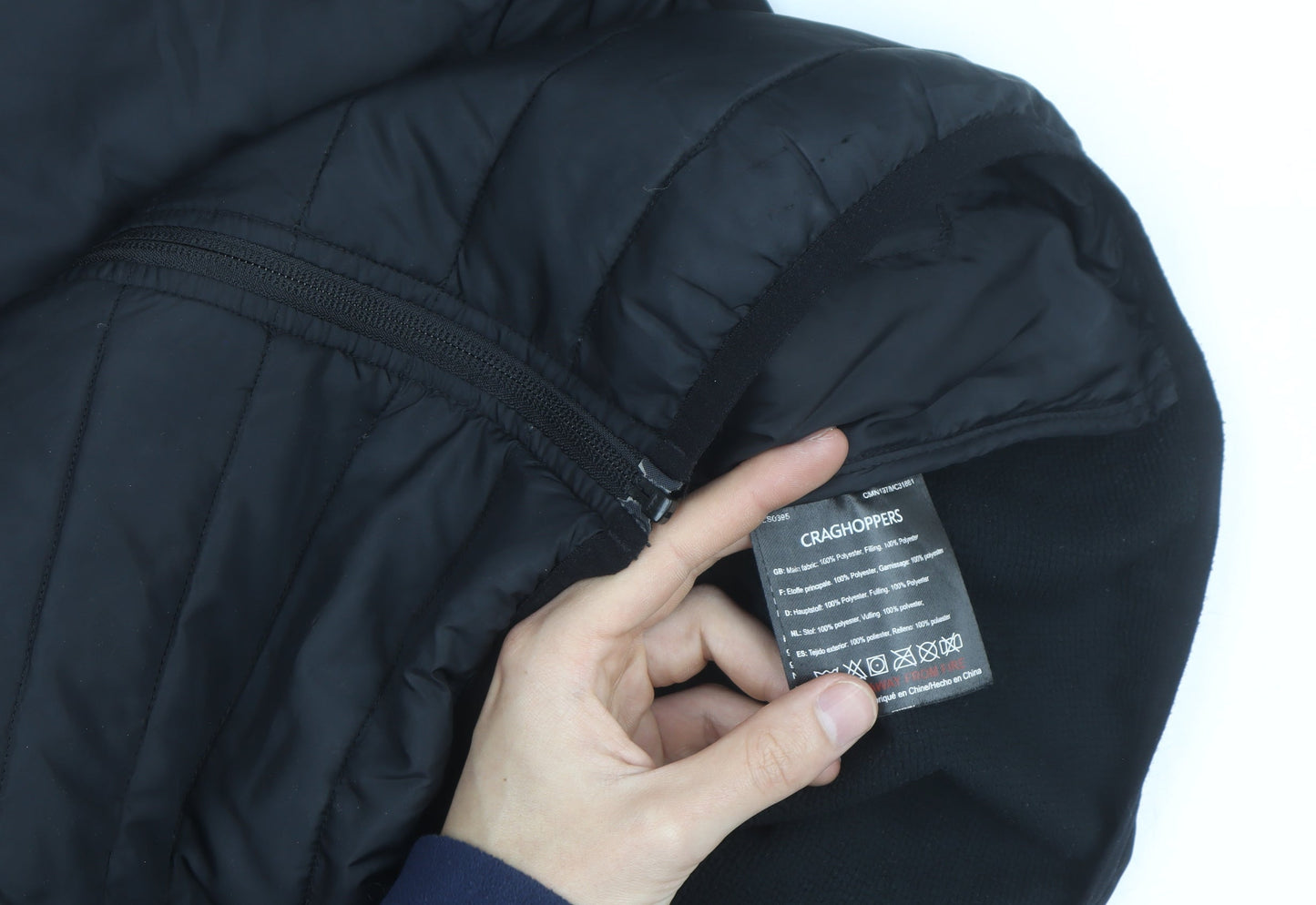 Craghoppers Men’s Black L Lightweight Softshell Puffer Jacket
