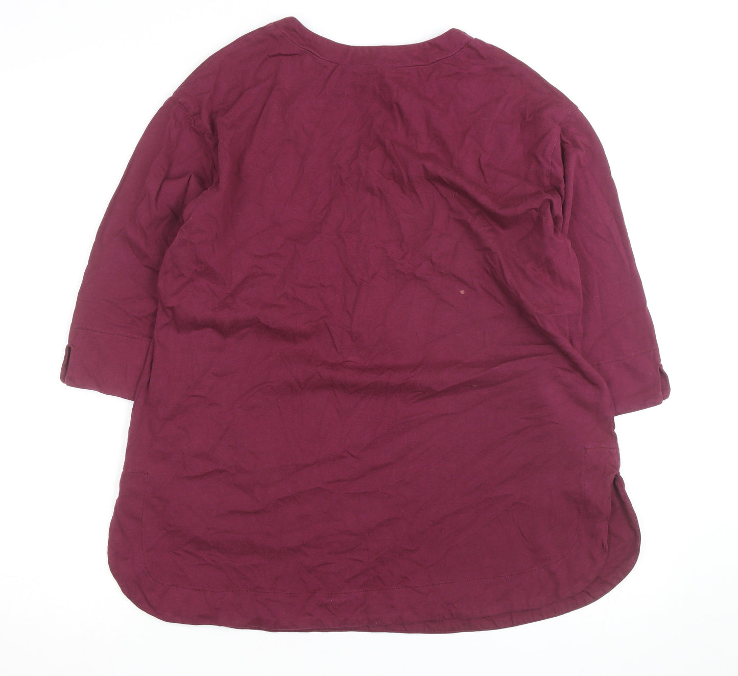 Lily Ella Women’s Purple Size 18 V-Neck Shift Dress