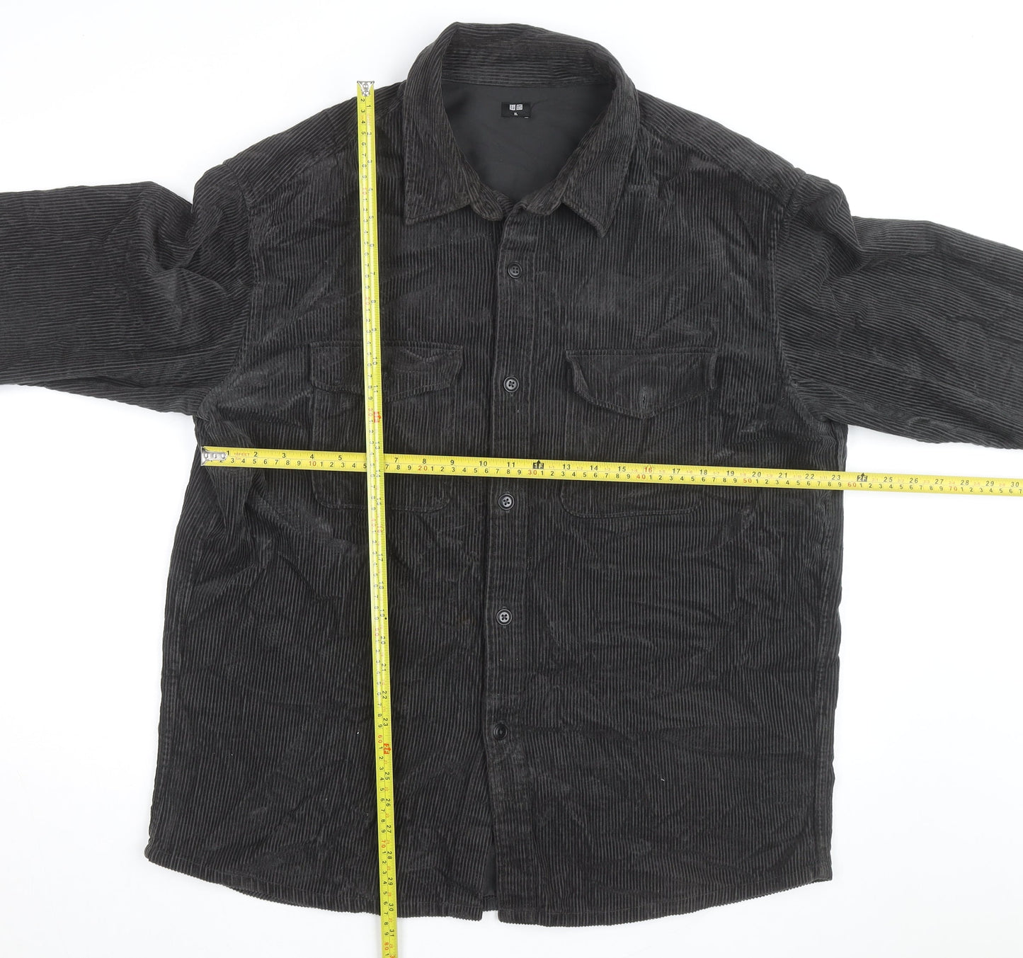 Uniqlo Men’s Black Corduroy Lined Button Jacket XL
