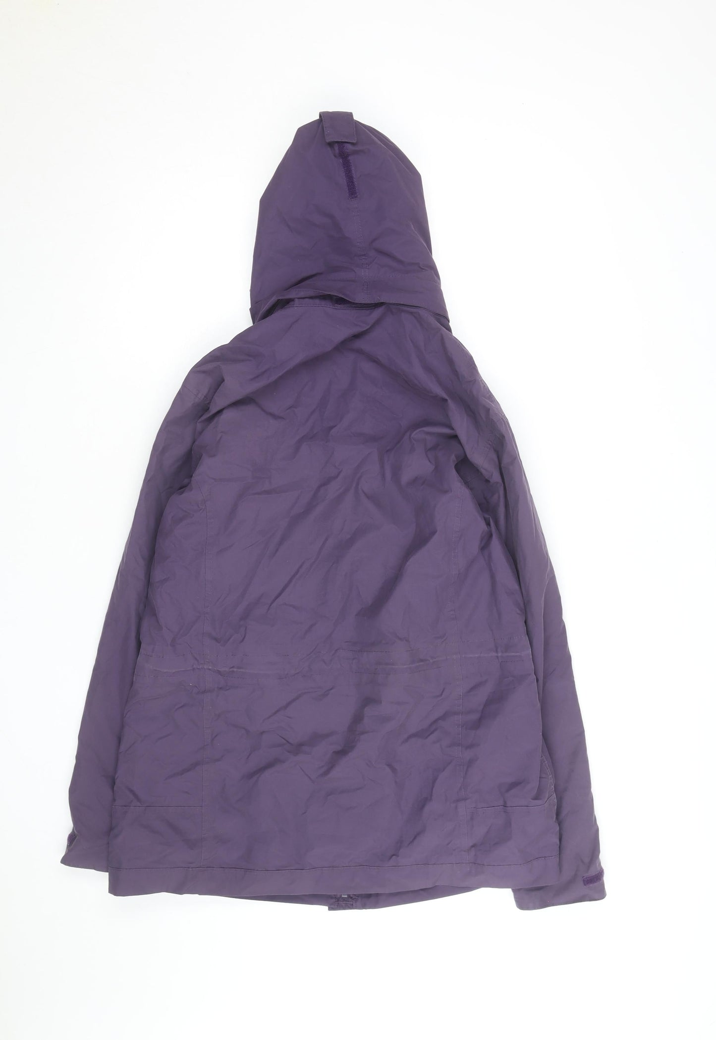 Hawkshead Active Women's Purple Waterproof Hooded Parka Jacket Size 14