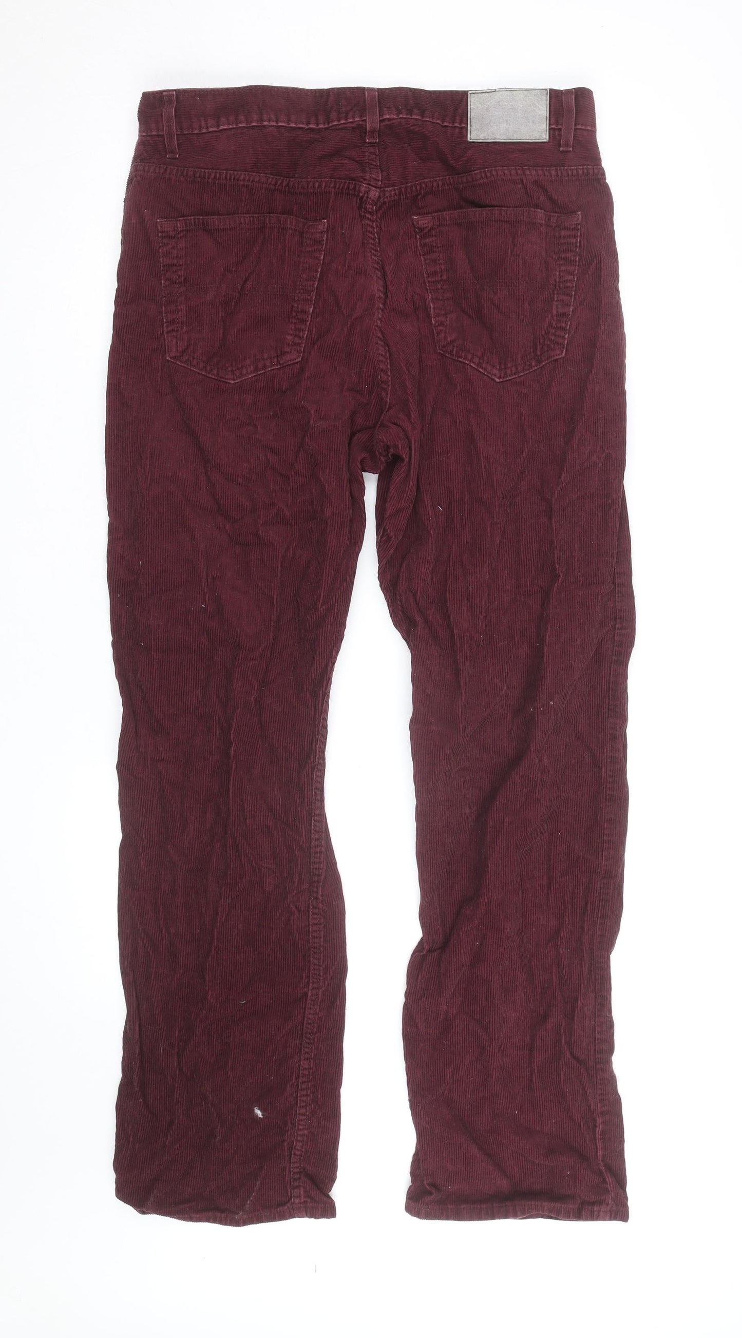 Marks and Spencer Women’s Red Corduroy Straight Jeans Size 16