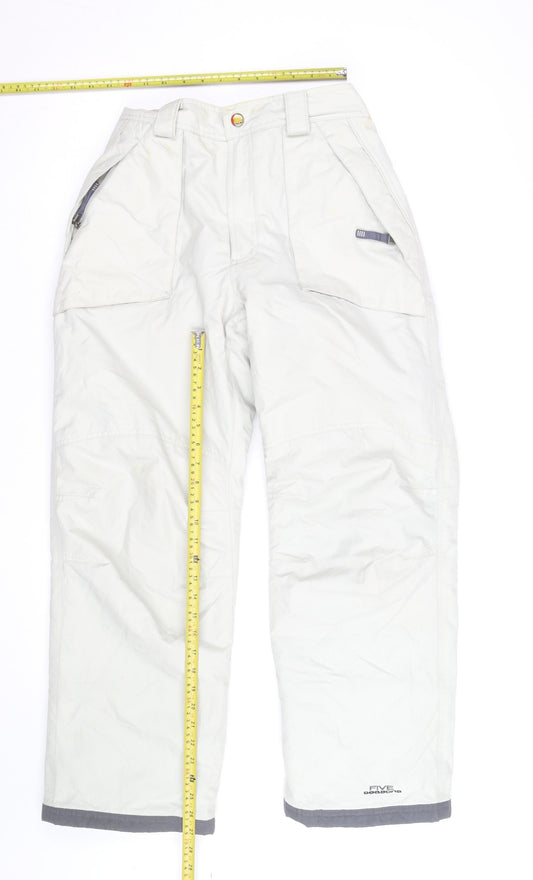 Five Seasons Men's White Waterproof Insulated Snow Pants M Regular