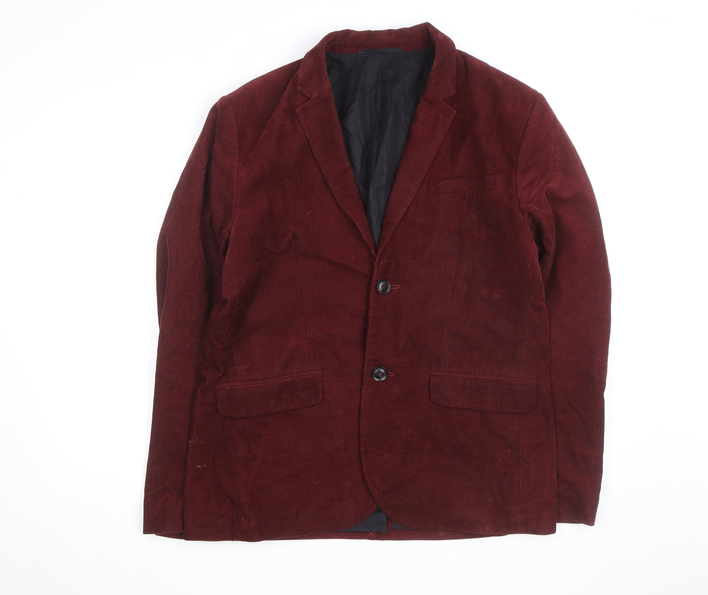 Aubin & Wills Men’s Red Corduroy Blazer Jacket Size 42 Regular