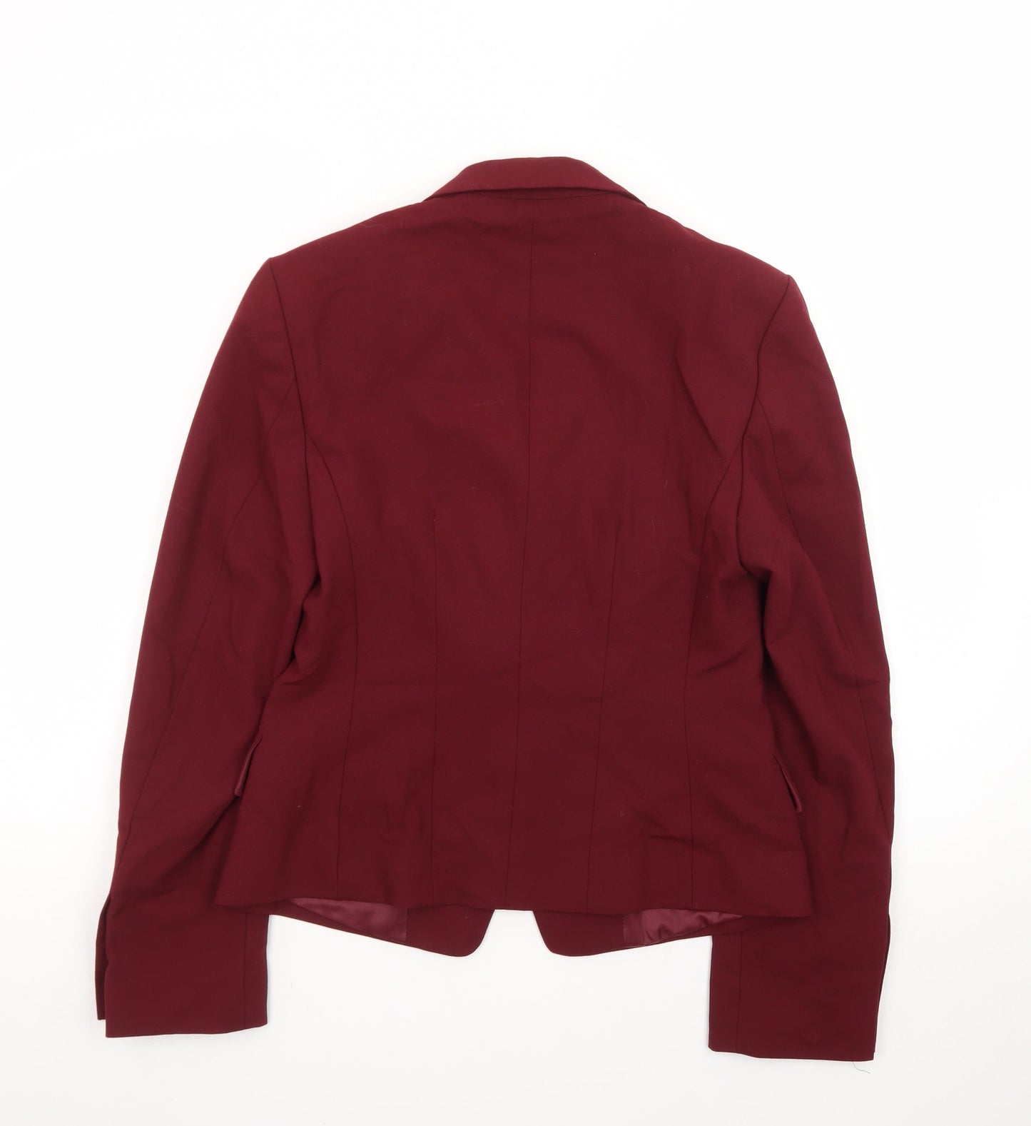 Marks and Spencer Womens Red Size 8 Single-Breasted Blazer