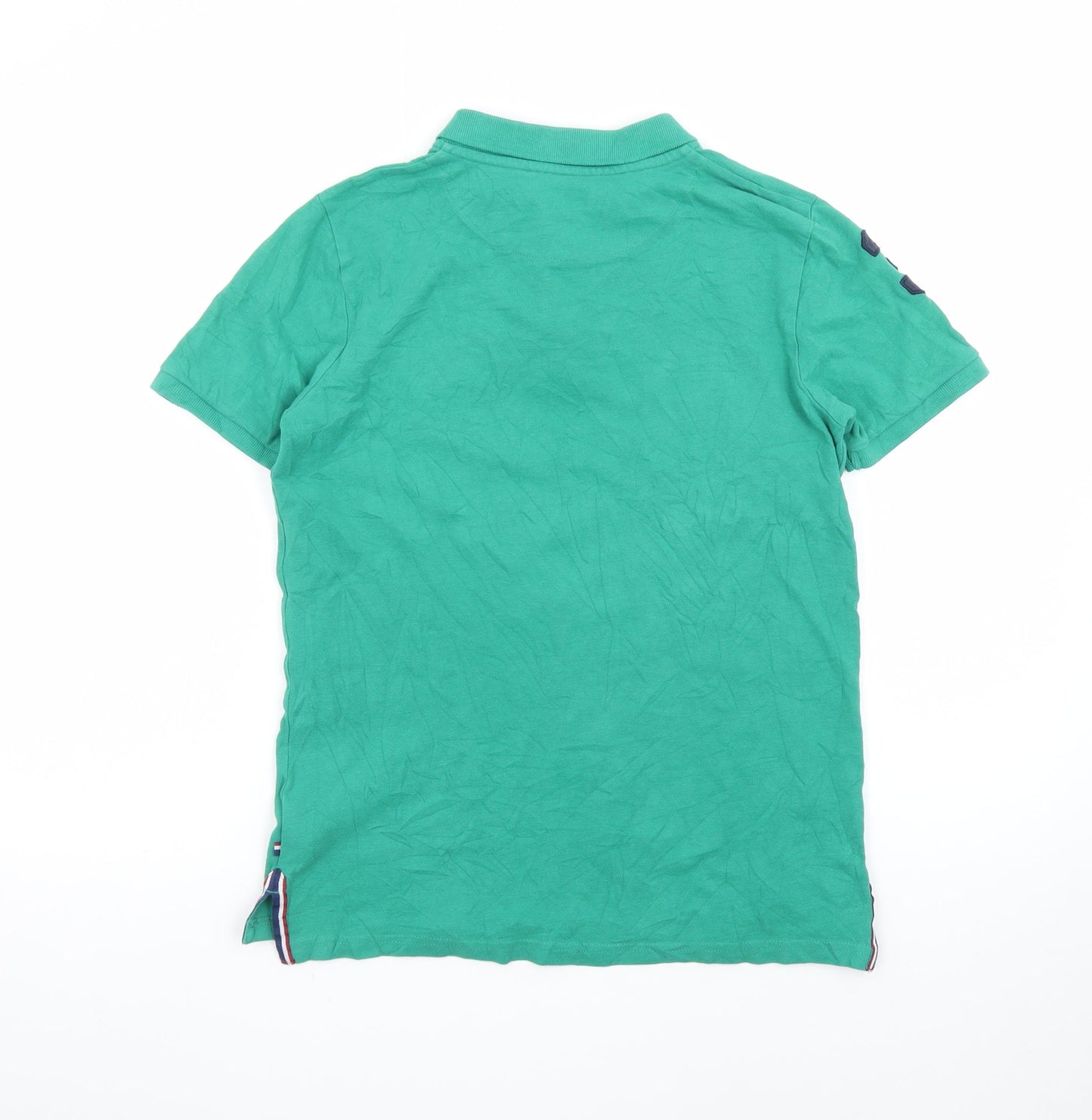 U.S. Polo Assn. Boys Green Cotton Polo Shirt 14-15 Years Short Sleeve