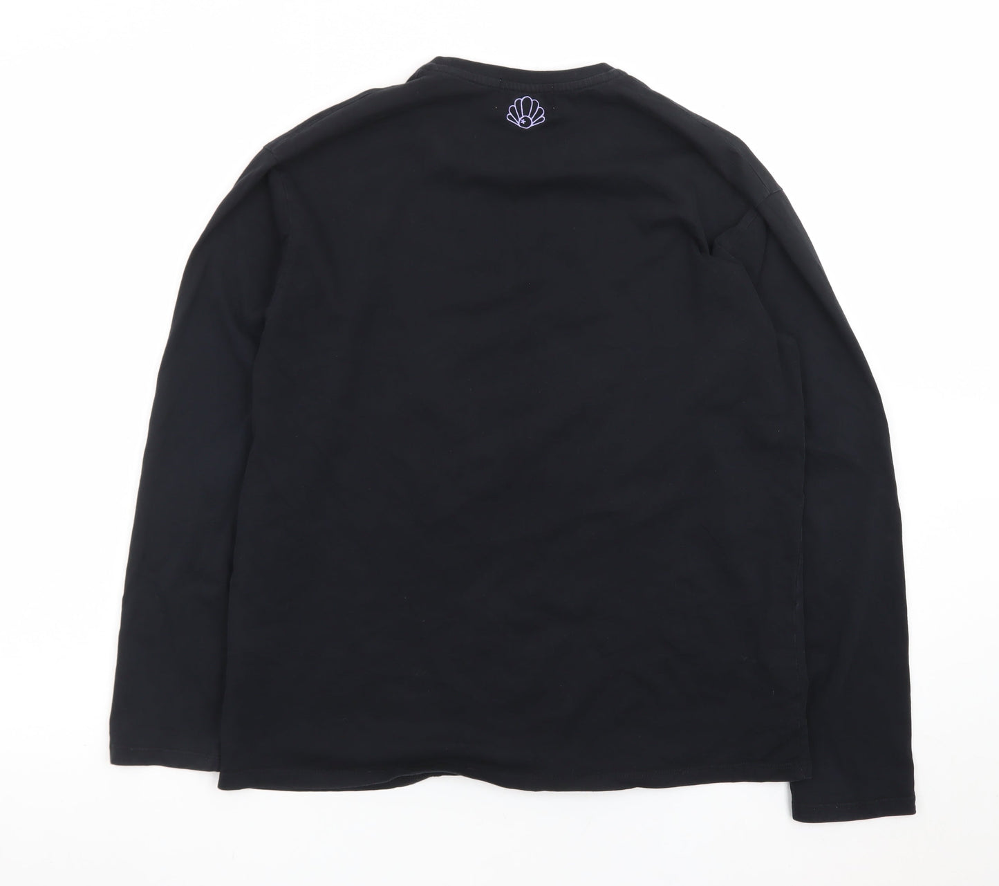 Saturday by Megan Ellaby Men's Black Graphic Long Sleeve T-Shirt M