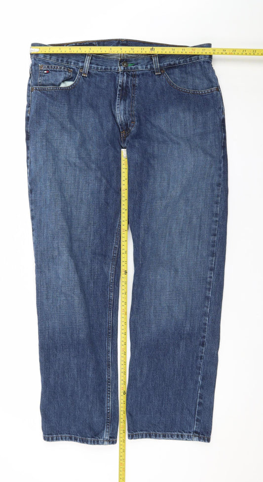 Tommy Hilfiger Men's Blue Straight Leg Denim Jeans 36x30