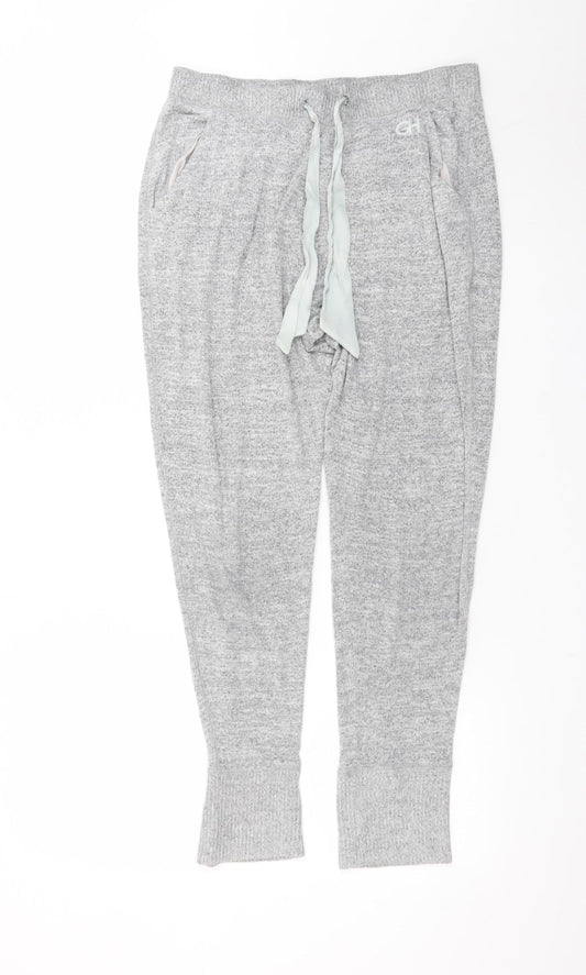 Gilly Hicks Women’s Grey Jogger Trousers Size M Stretch Lounge Pants