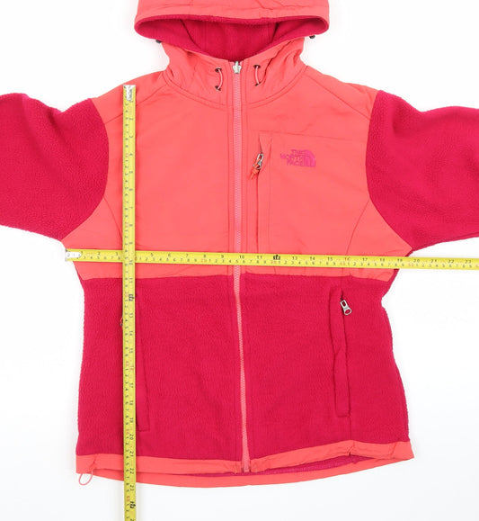 The North Face Women's Pink Hooded Fleece Jacket M