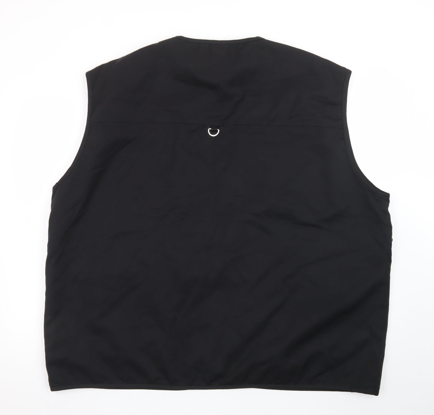 OF 55 Mens Black 3XL Utility Waistcoat With Multiple Pockets