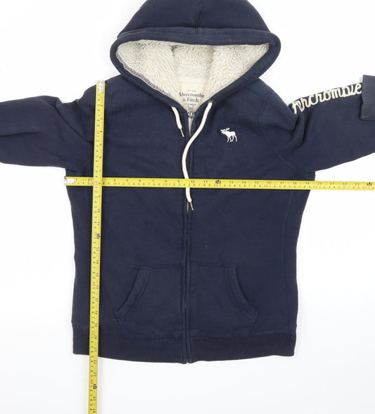 Abercrombie & Fitch Men’s Blue Full Zip Lined Hoodie Size L