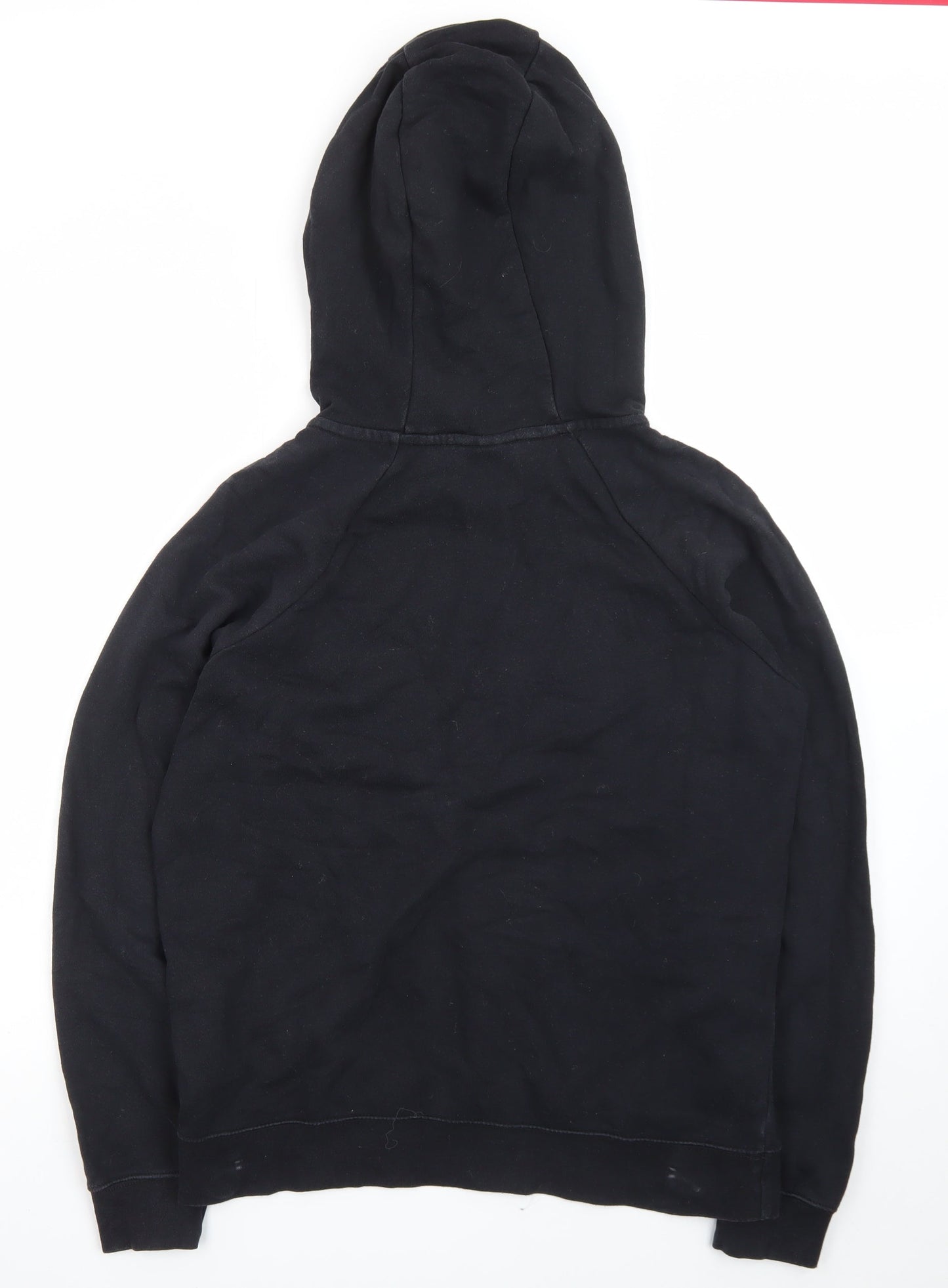 Nike Men's Black Pullover Hoodie M Regular Fit Fleece Logo