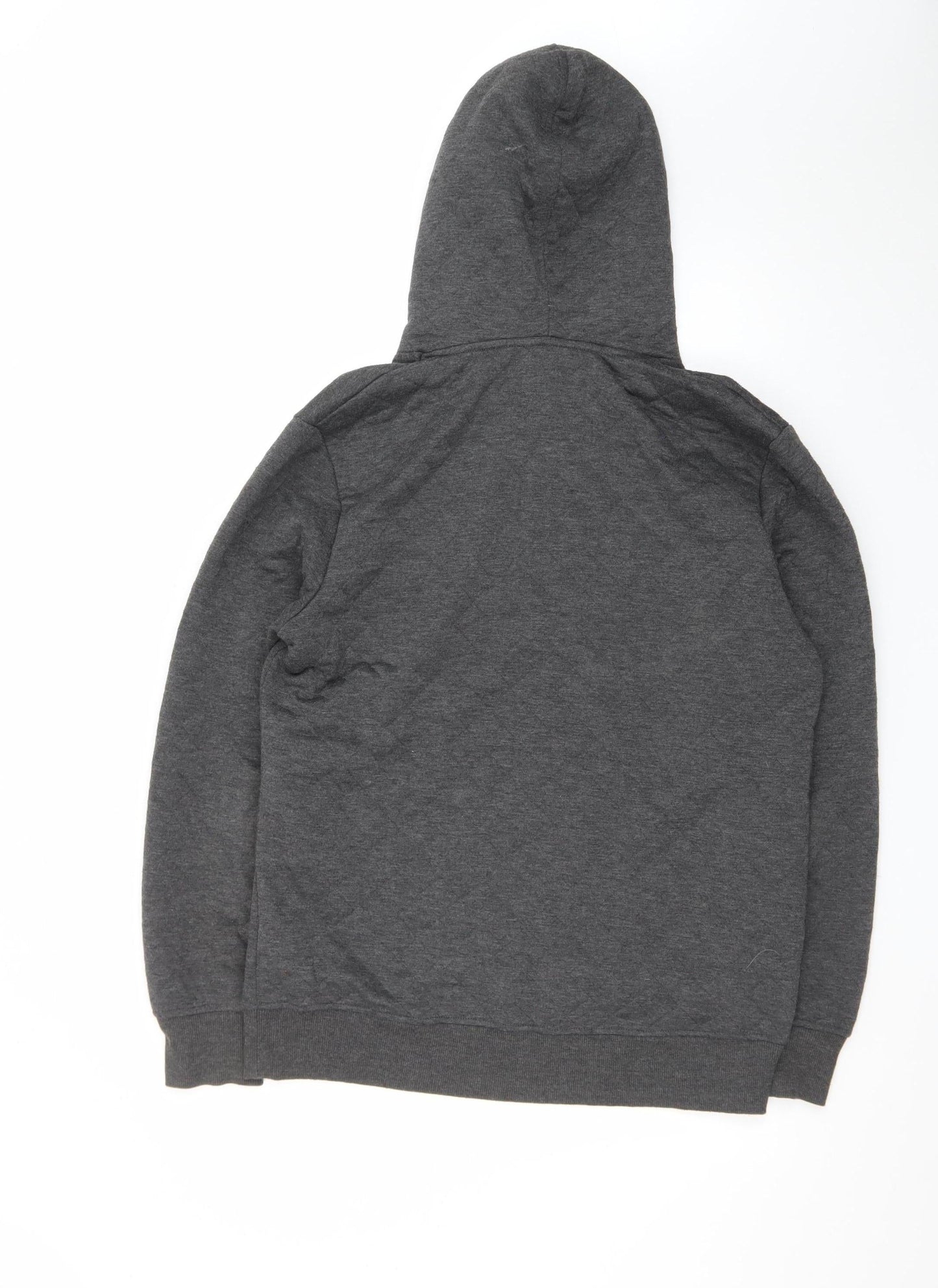 Jack & Jones Men’s Grey Pullover Hoodie L Quilted Core Casual