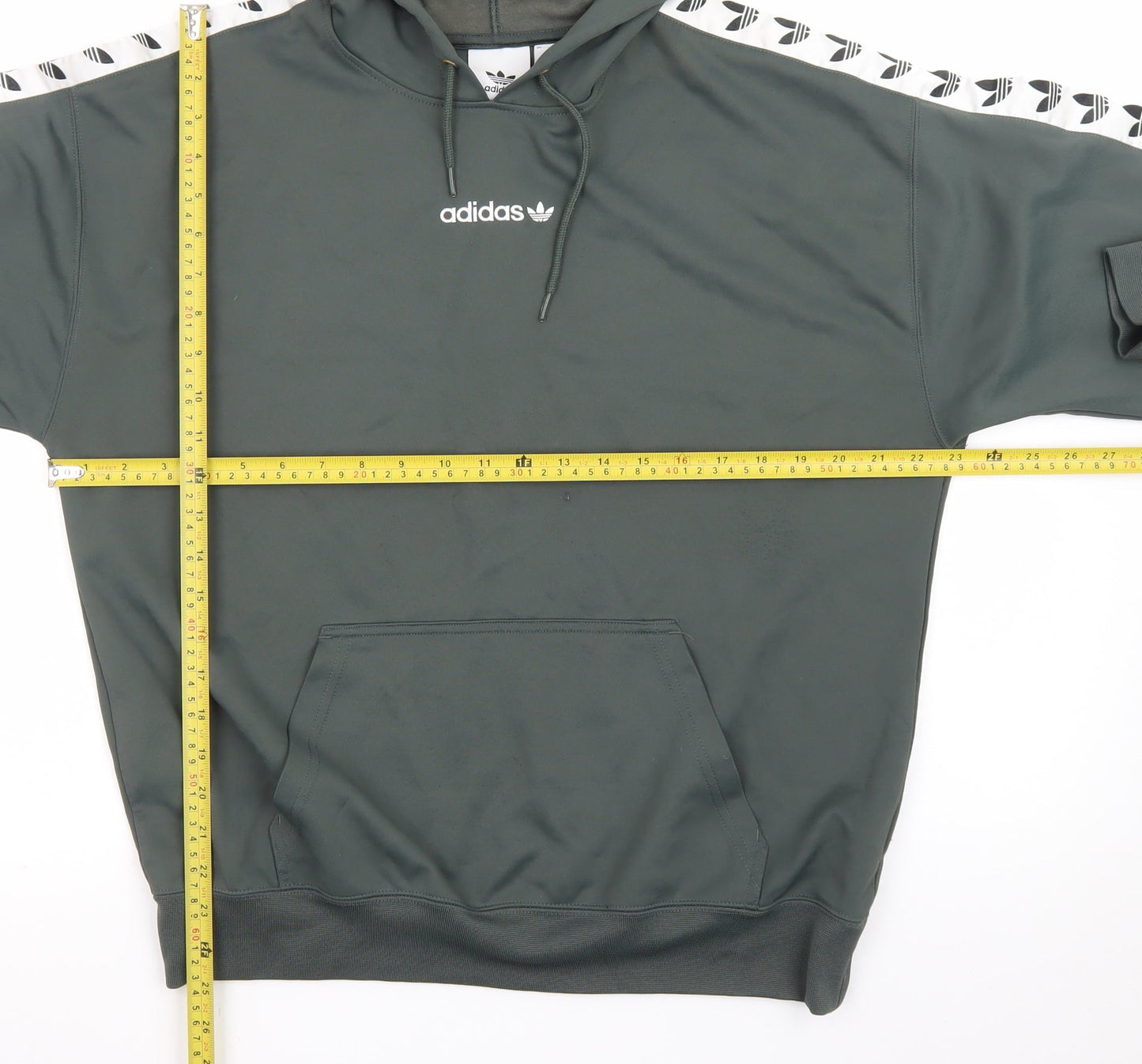 adidas Men's Green Pullover Hoodie M Logo Sports Style