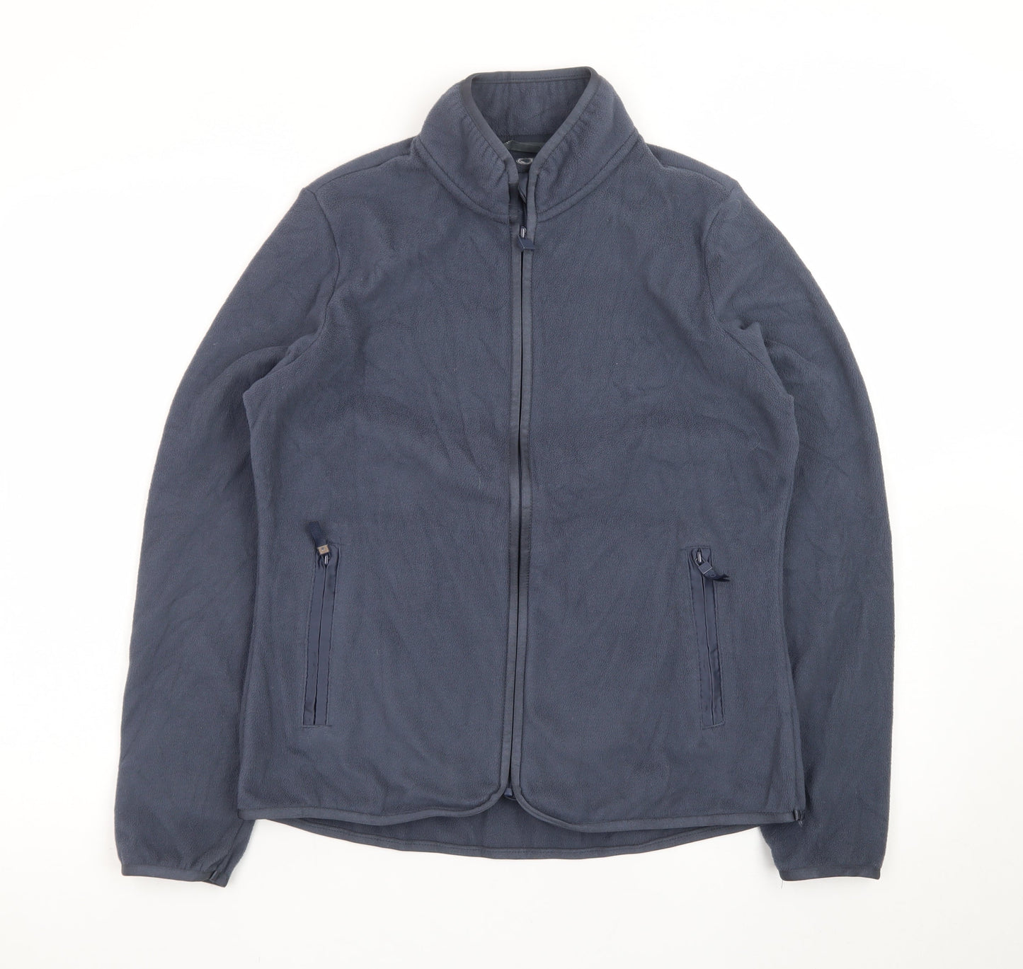 Marks and Spencer Women's Blue Fleece Zip Jacket Size 10