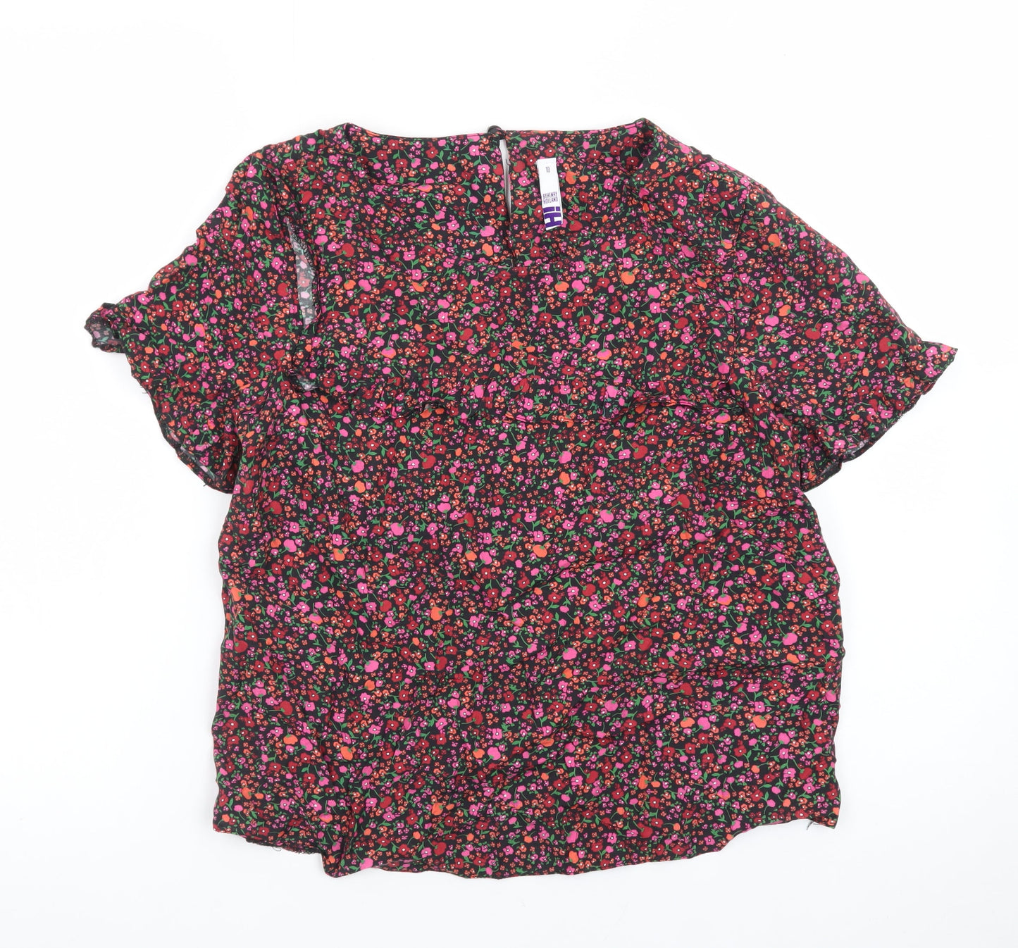 By Henry Holland Women's Multicoloured Floral Blouse Size 10