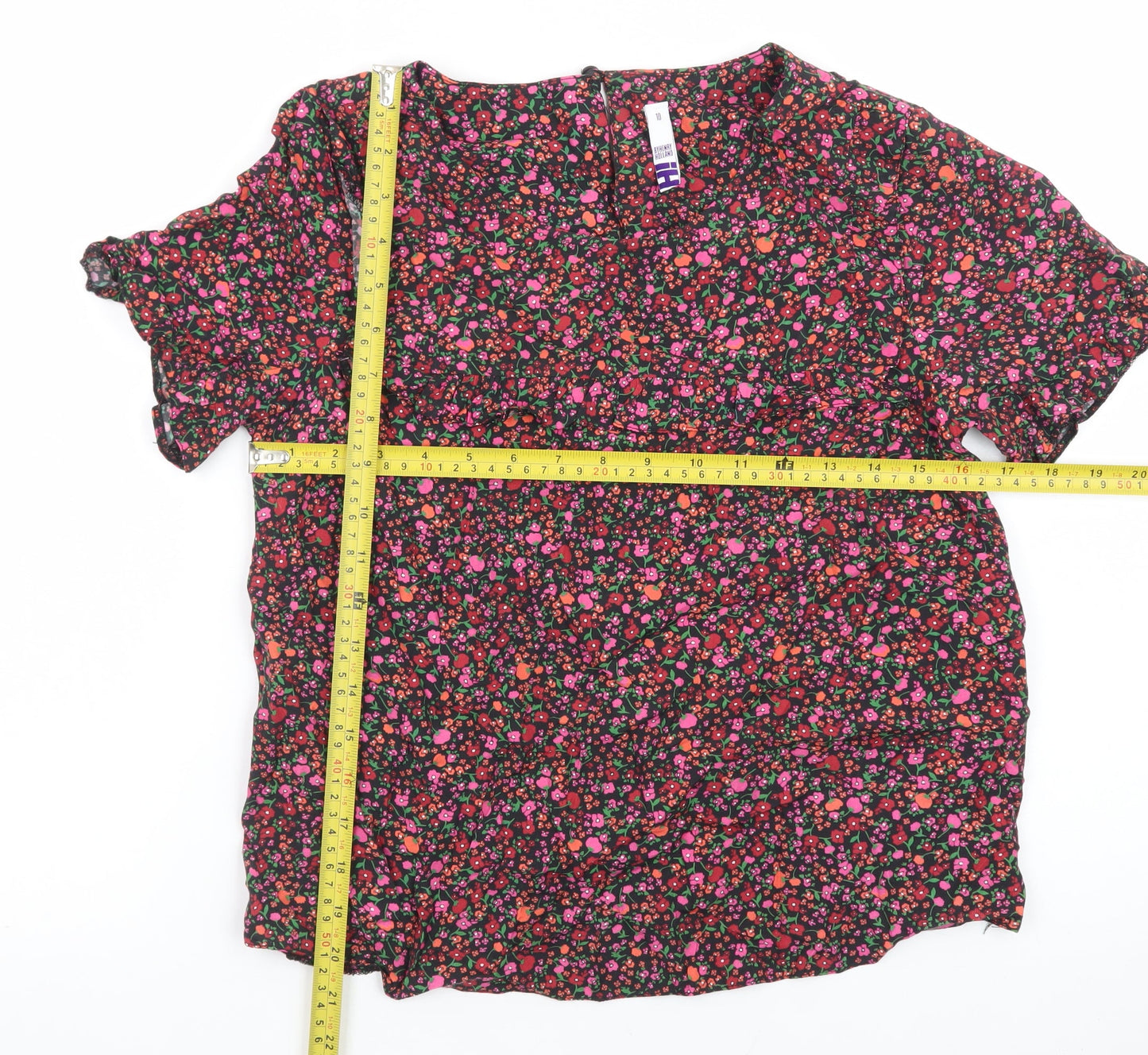 By Henry Holland Women's Multicoloured Floral Blouse Size 10