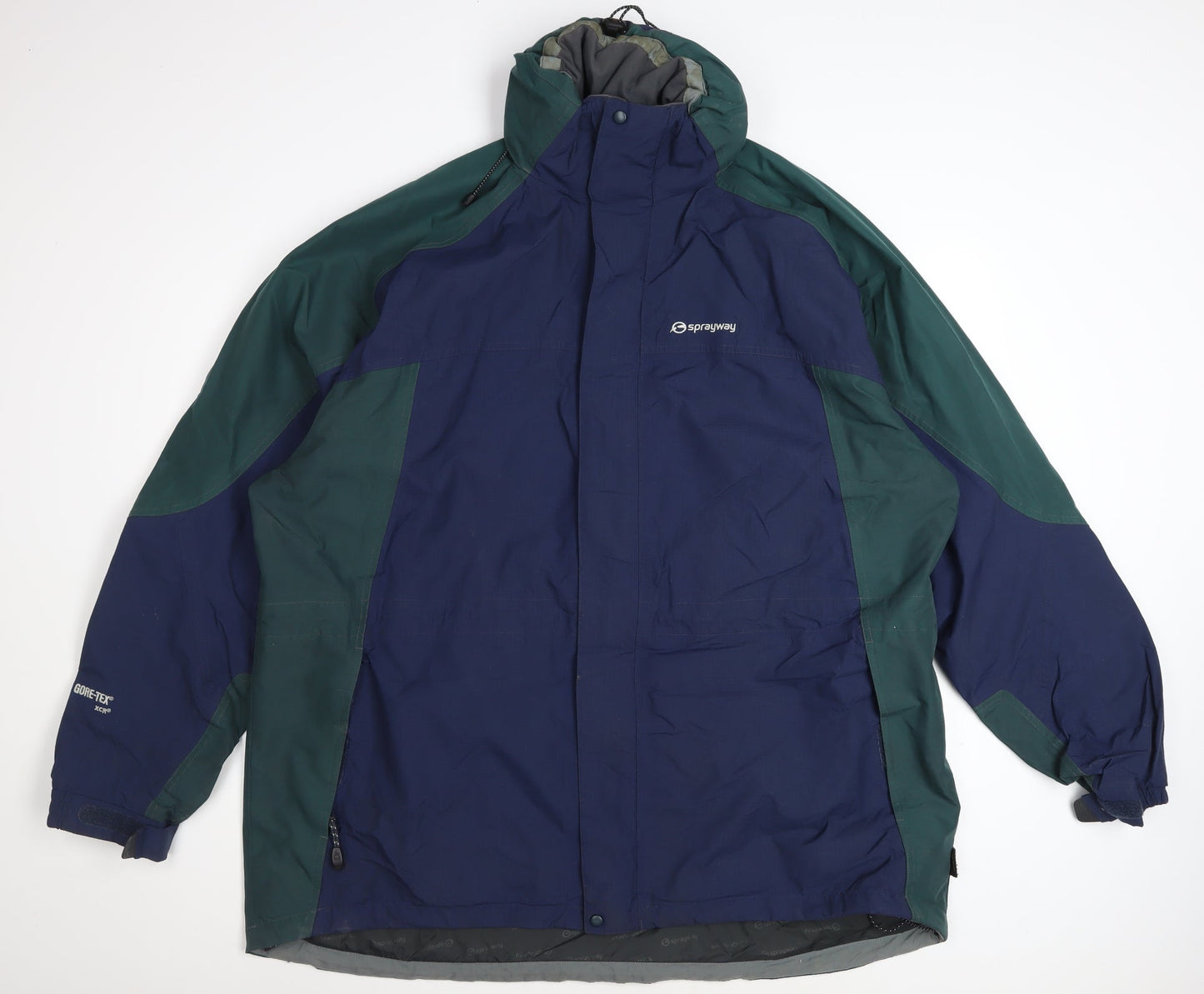 Sprayway Men’s Blue 2XL Gore-Tex Waterproof Hiking Parka Jacket