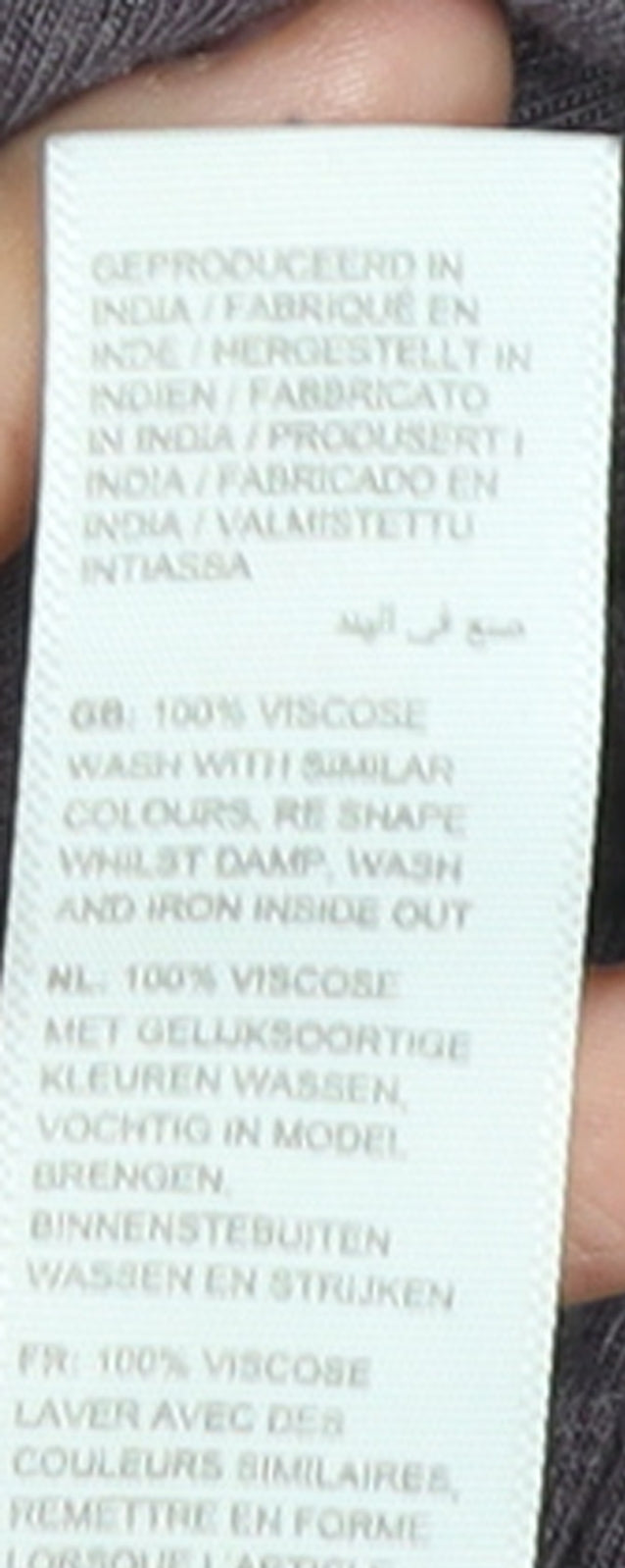 Fat Face Womens Purple 3/4 Sleeve V-Neck Tunic Blouse Size 18