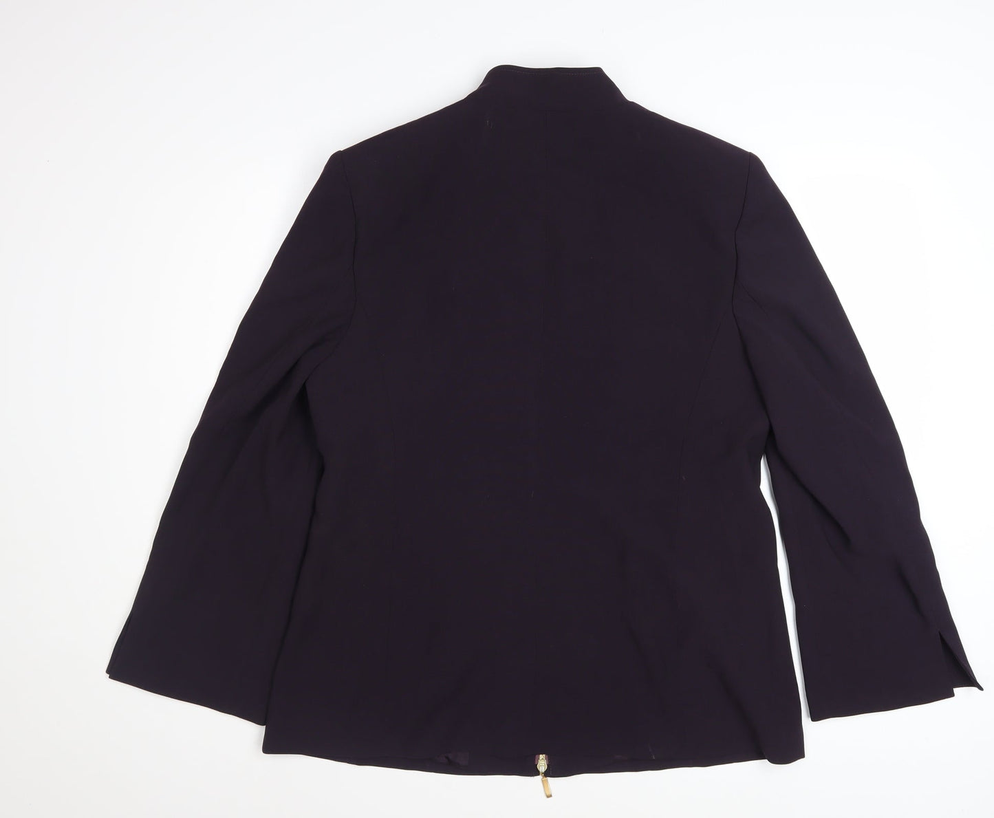 Apriori Women's Purple Mid-Length Zip Jacket Size 16