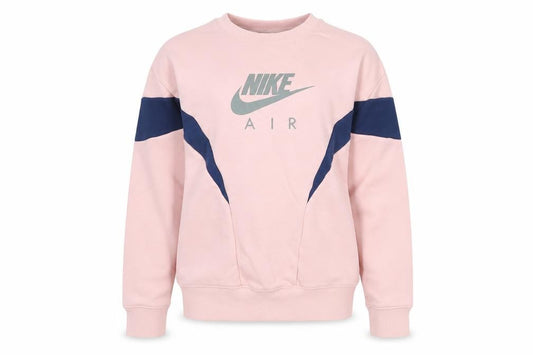 Nike Girls Pink & Navy Crew Neck Pullover Sweatshirt M 137-146cm