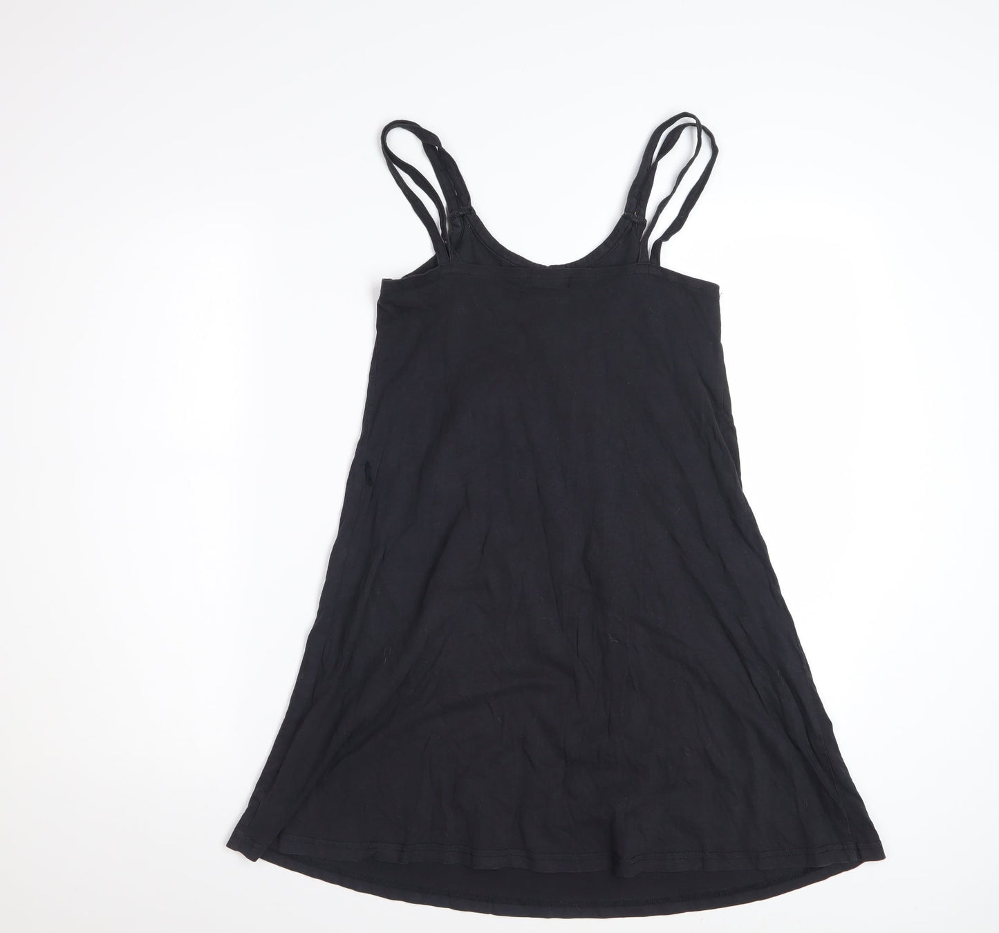 Roxy Womens Black Cotton Knee Length Sleeveless Tank Dress S