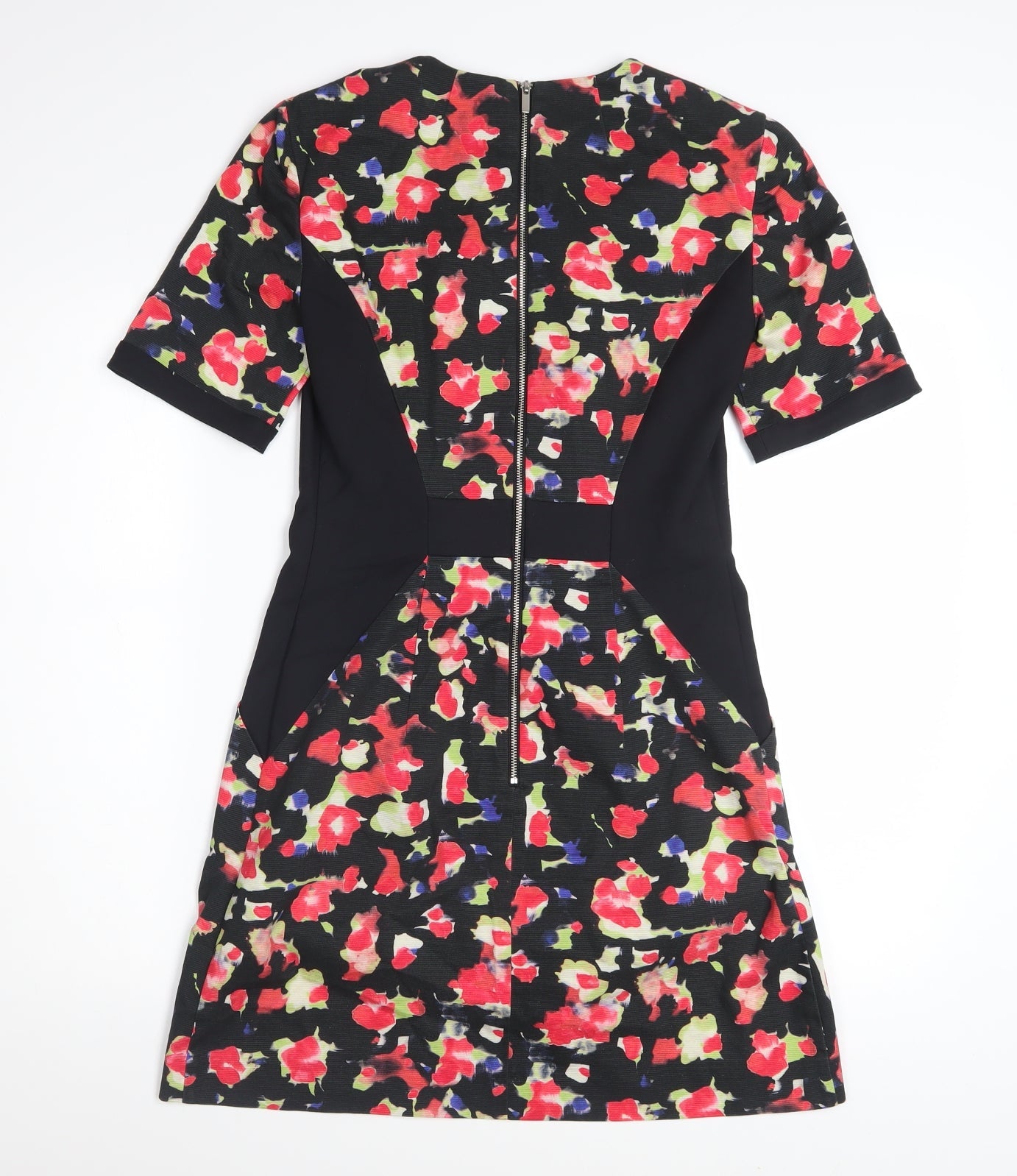 French Connection Women's Multicoloured Floral Sheath Dress Size 10