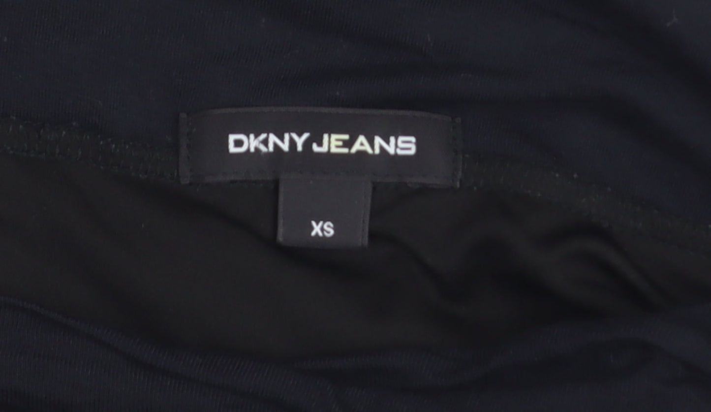 DKNY Jeans Women’s Black Long A-Line Lyocell Skirt XS