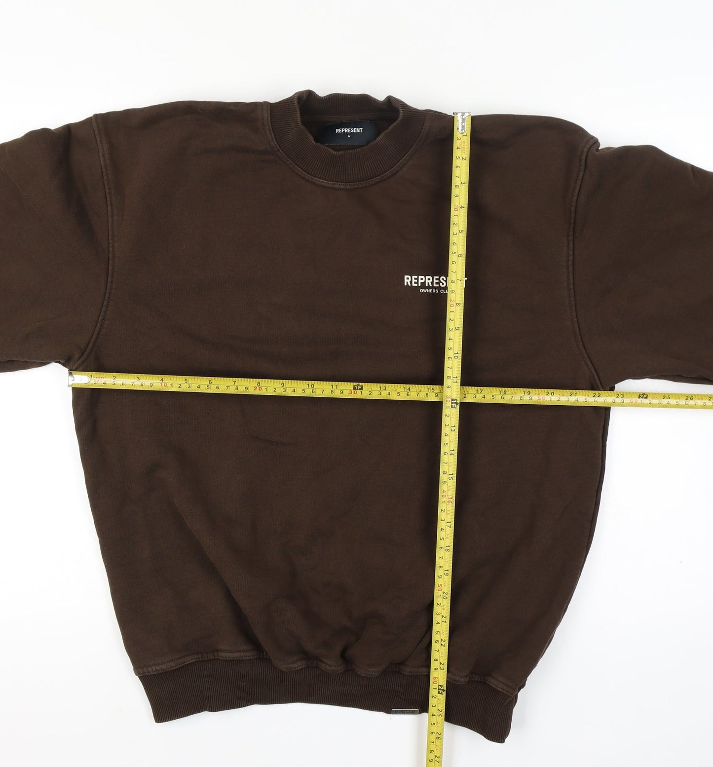 Represent Men's Brown Crew Neck Pullover Sweatshirt M