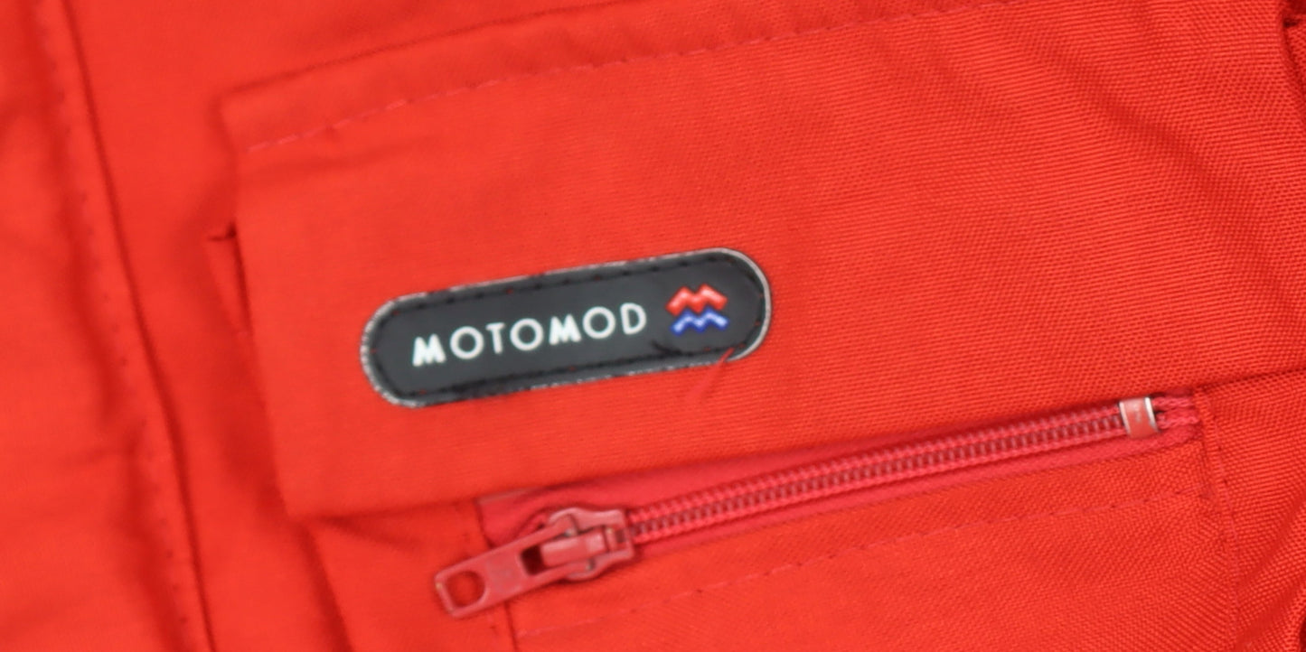 Motomod Men’s Red Waterproof Motorcycle Jacket Size L Polyamide