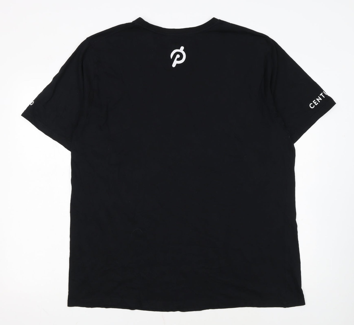 Peloton Men's Black 4XL Cotton Crew Neck Short Sleeve T-Shirt
