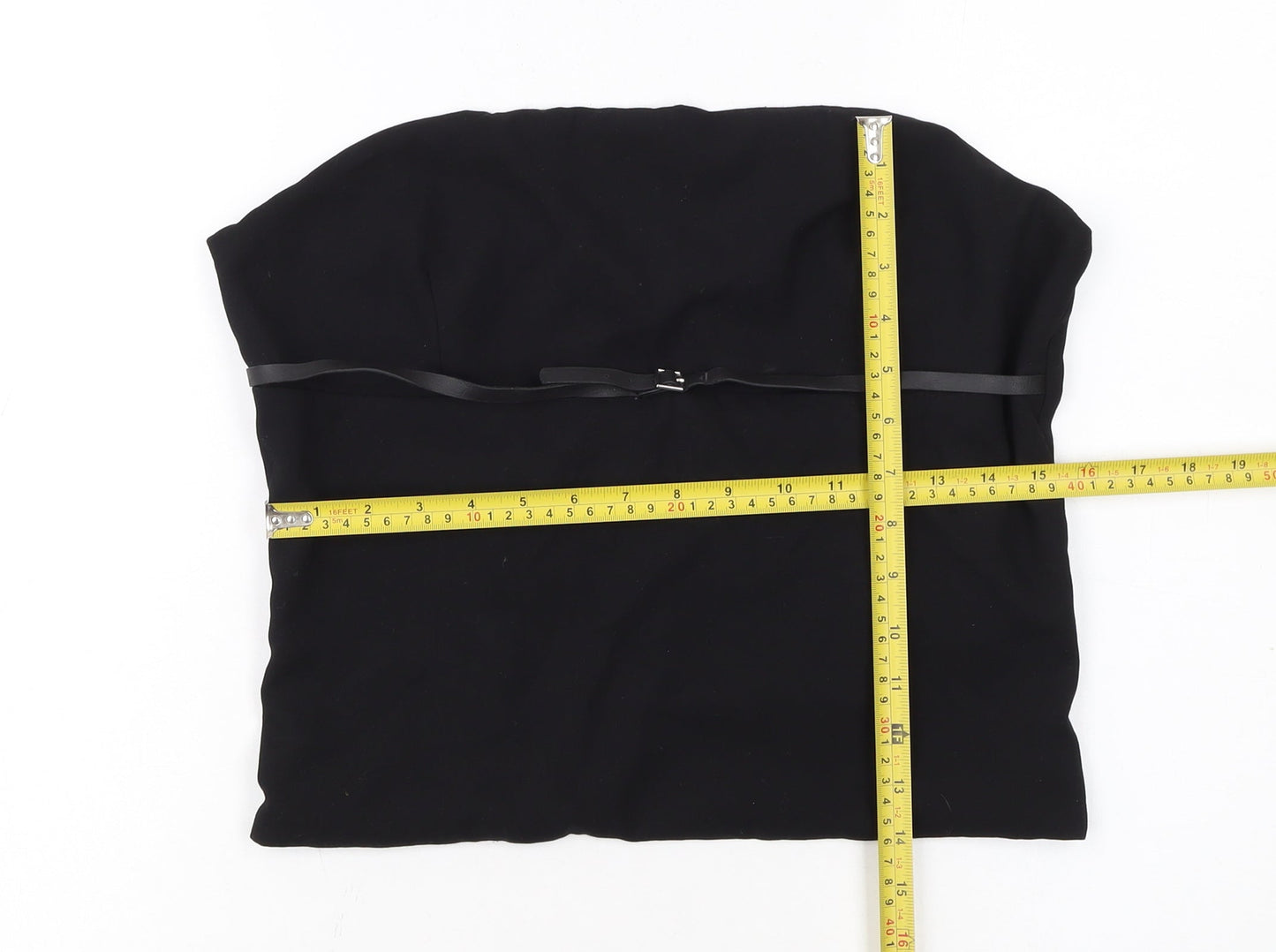 Zara Women Black Strapless Camisole Top Size 16 Slim Fit