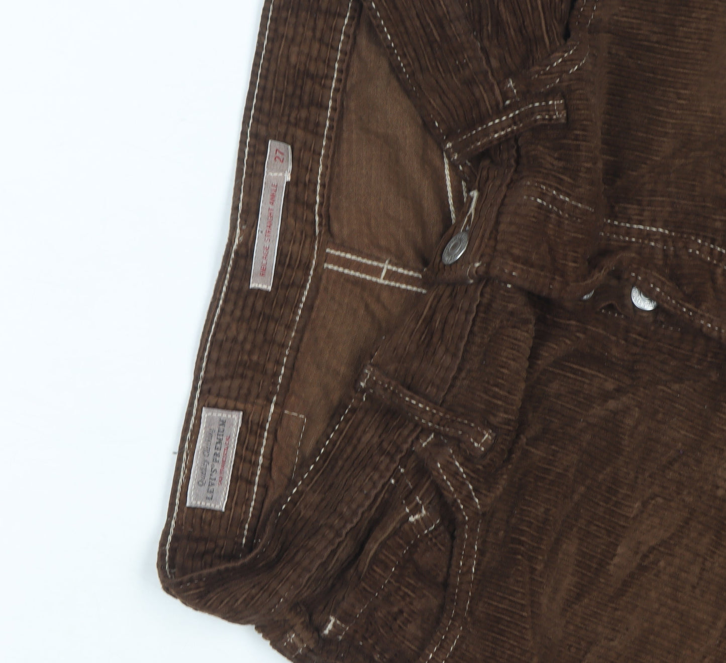 Levi's Men's Brown Corduroy Straight Jeans 40W Classic Fit