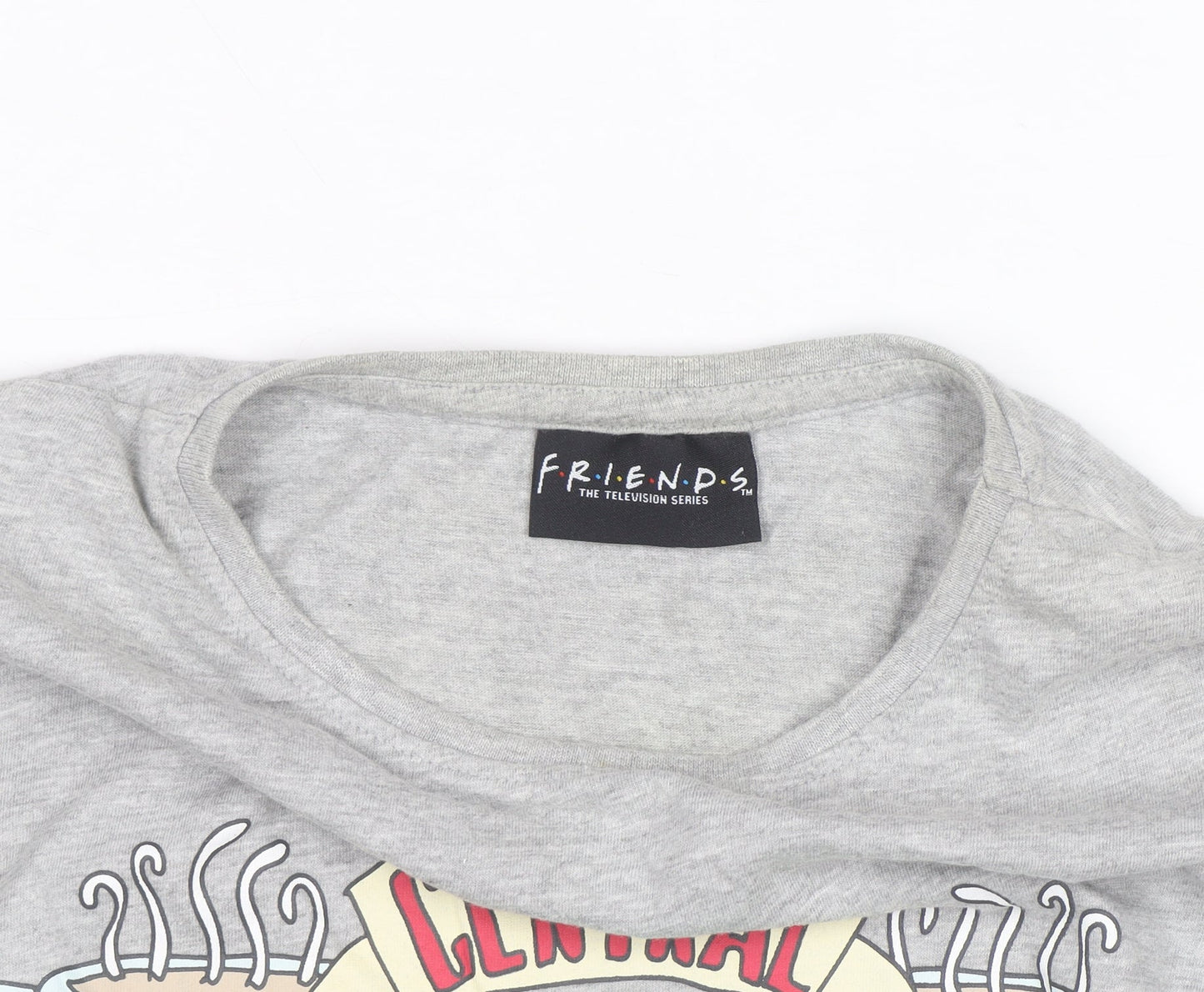 Nasty Gal Women's Grey Friends Central Perk Basic T-Shirt Size 10