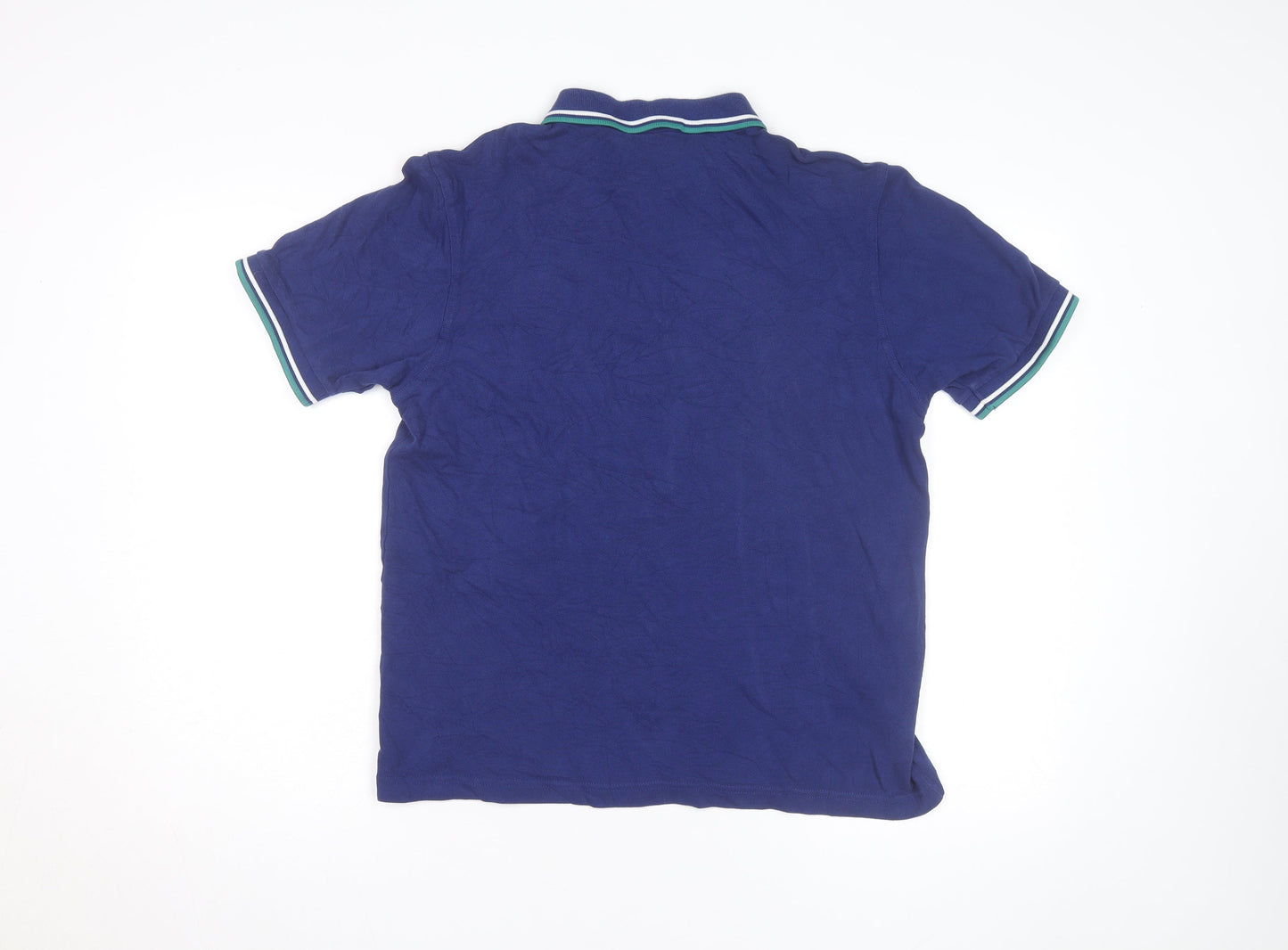 Fred Perry Men's Blue Slim Fit Polo Shirt Size L