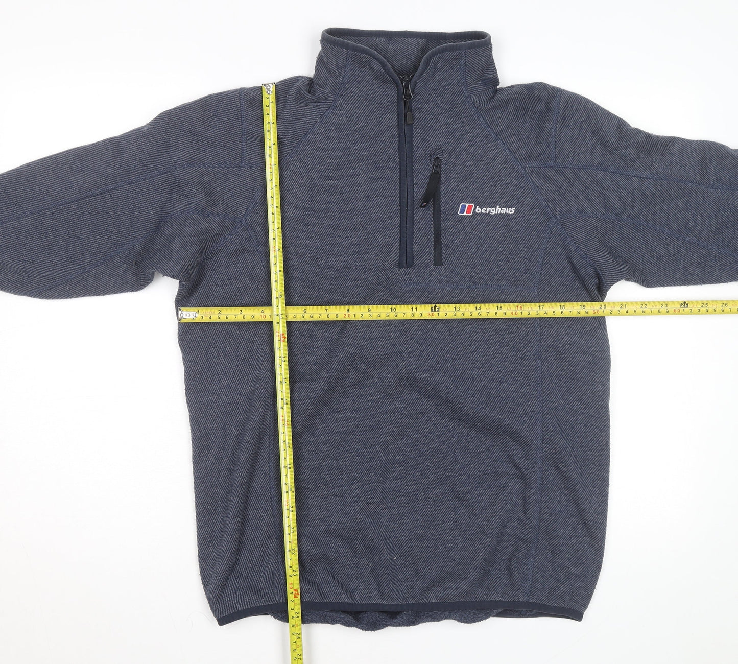 Berghaus Men Blue 1/4 Zip Fleece Pullover Sweatshirt M