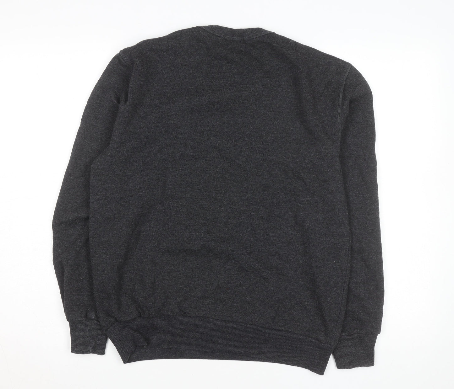 Coca-Cola Men’s Grey Christmas Graphic Pullover Sweatshirt S